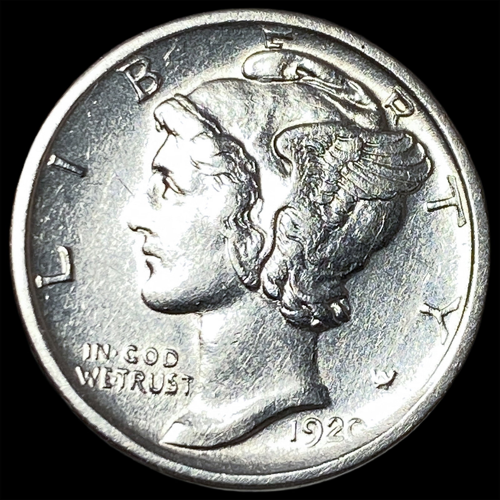 1920-D Silver Mercury Dime UNCIRCULATED: 1920-D Silver Mercury Dime UNCIRCULATED