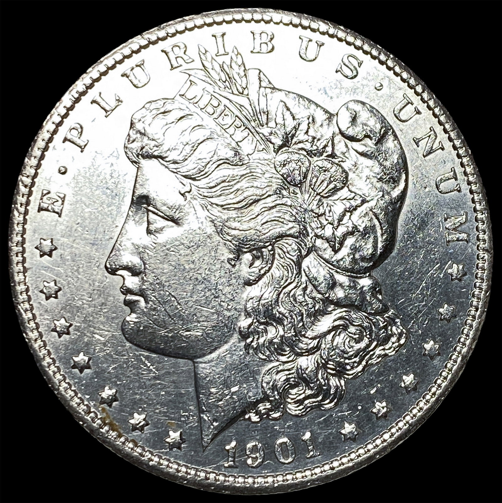 1901-S Silver Morgan Dollar CHOICE AU: 1901-S Silver Morgan Dollar CHOICE AU