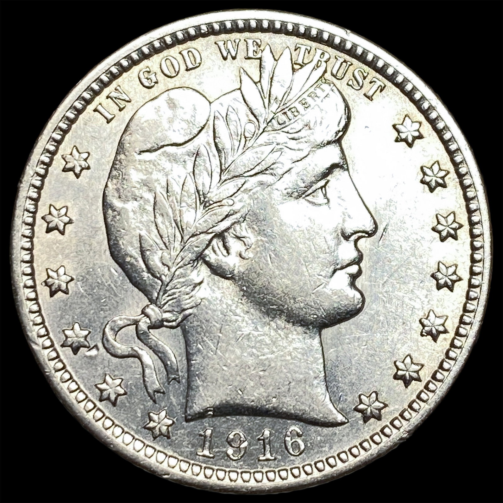 1916 Silver Barber Quarter UNCIRCULATED: 1916 Silver Barber Quarter UNCIRCULATED