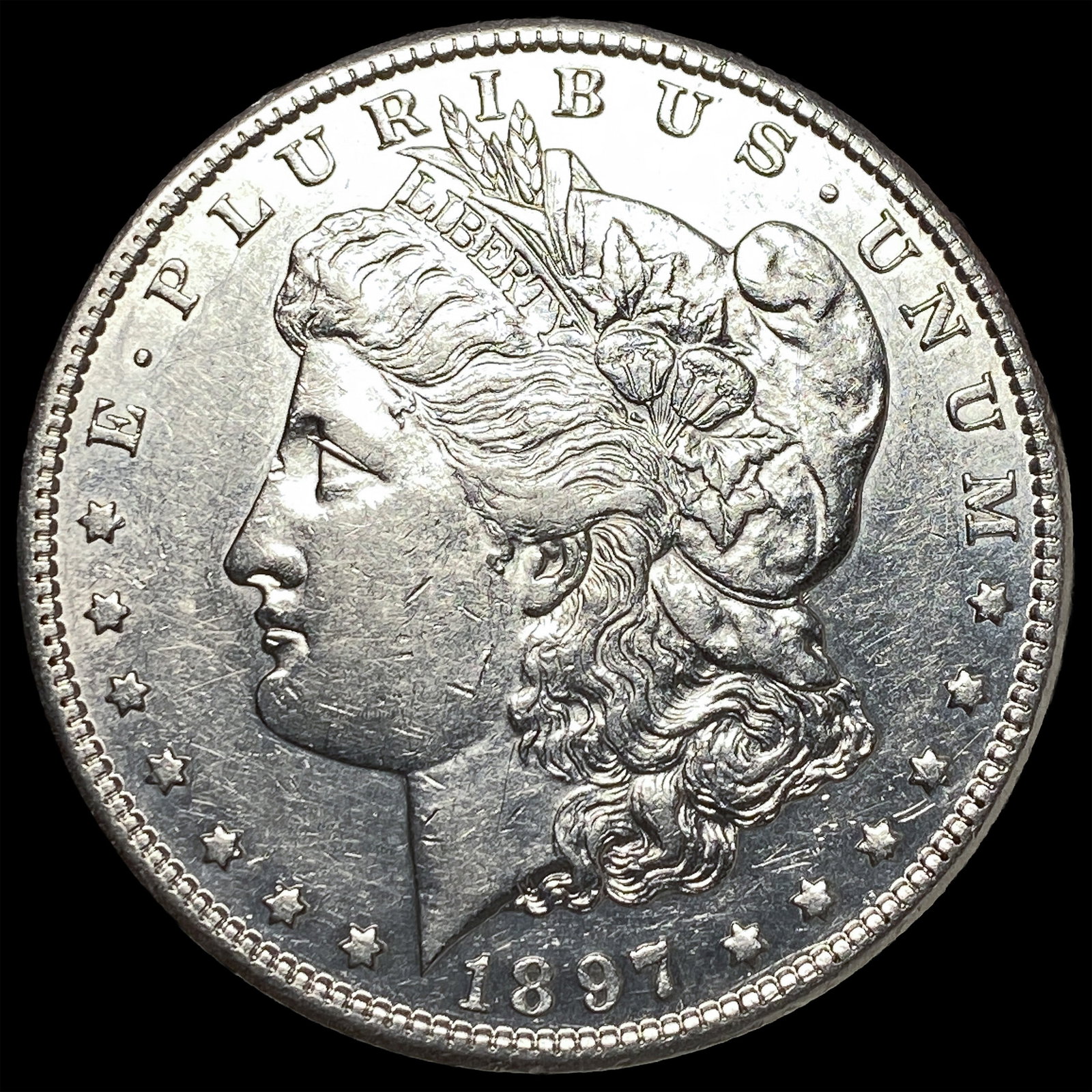 1897 Morgan Silver Dollar CLOSELY UNCIRCULATED: 1897 Morgan Silver Dollar CLOSELY UNCIRCULATED