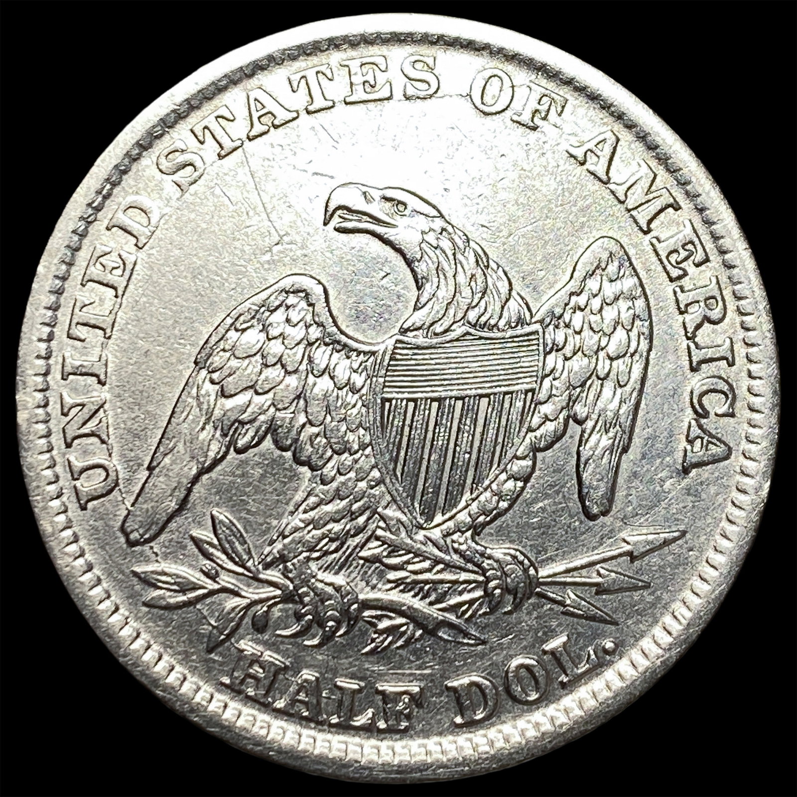 1838 Capped Bust Half Dollar CLOSELY UNCIRCULATED - 2