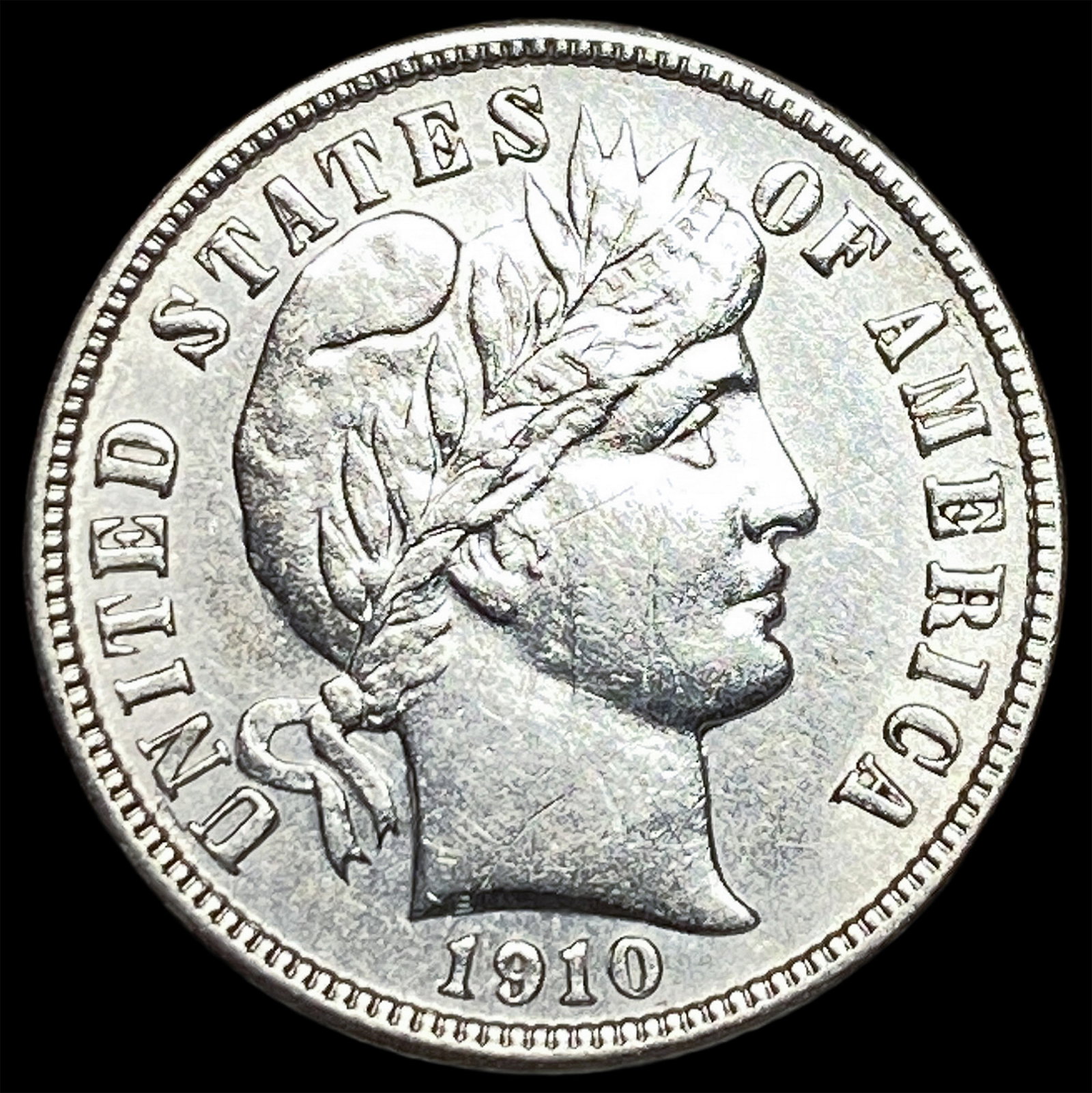 1910-D Silver Barber Dime LIGHTLY CIRCULATED (1 of 2)