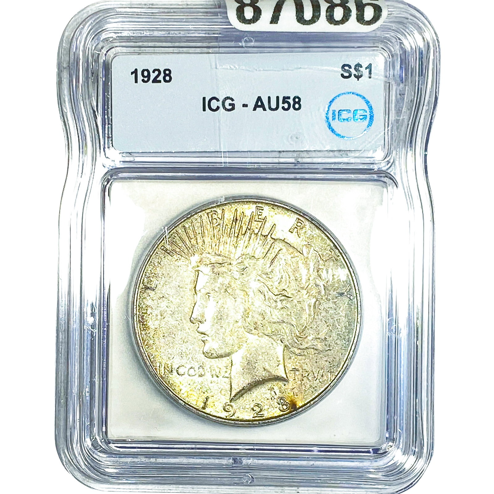 1928 Silver Peace Dollar ICG AU58 (1 of 2)