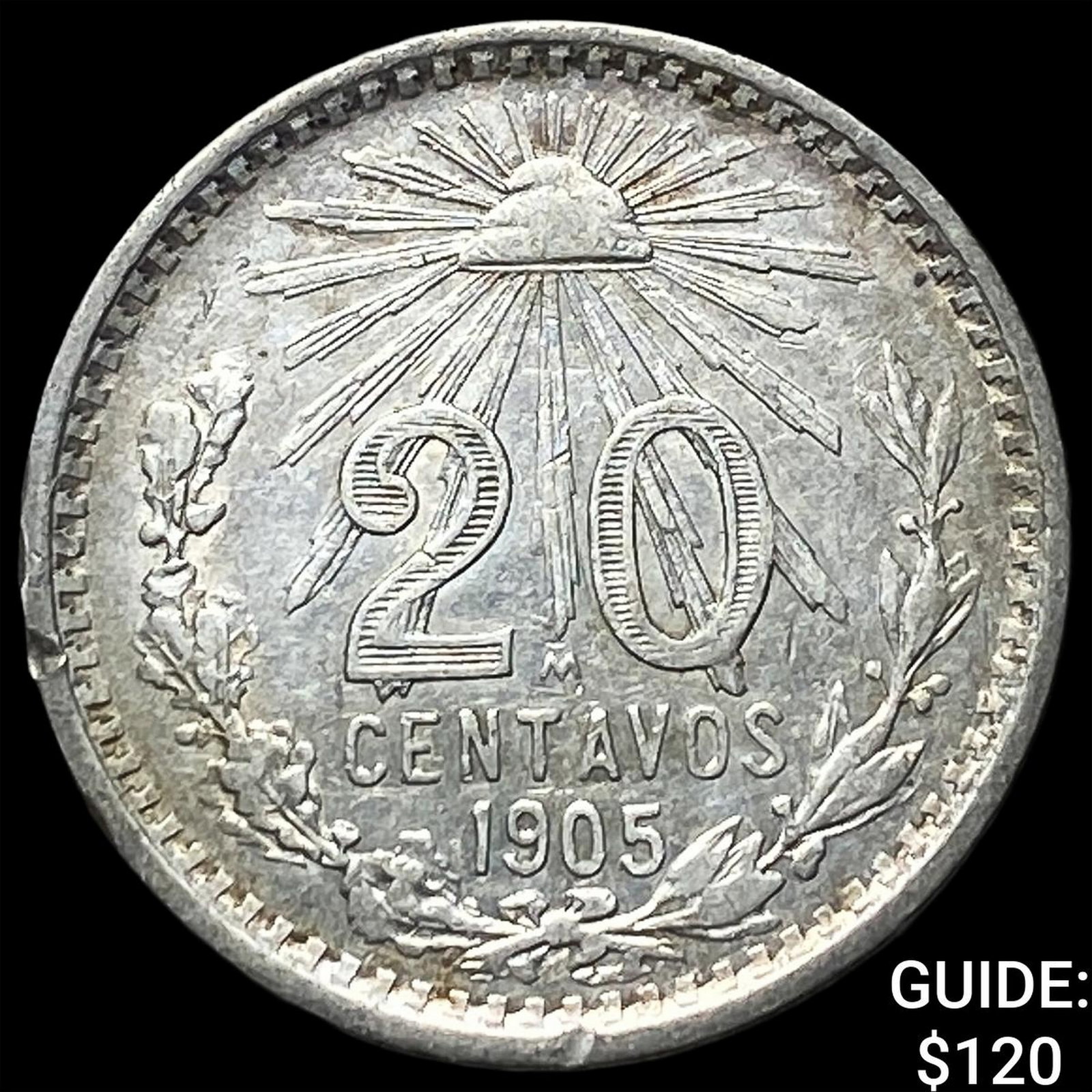 1905 Mexico Silver 20 Centavos (1 of 2)