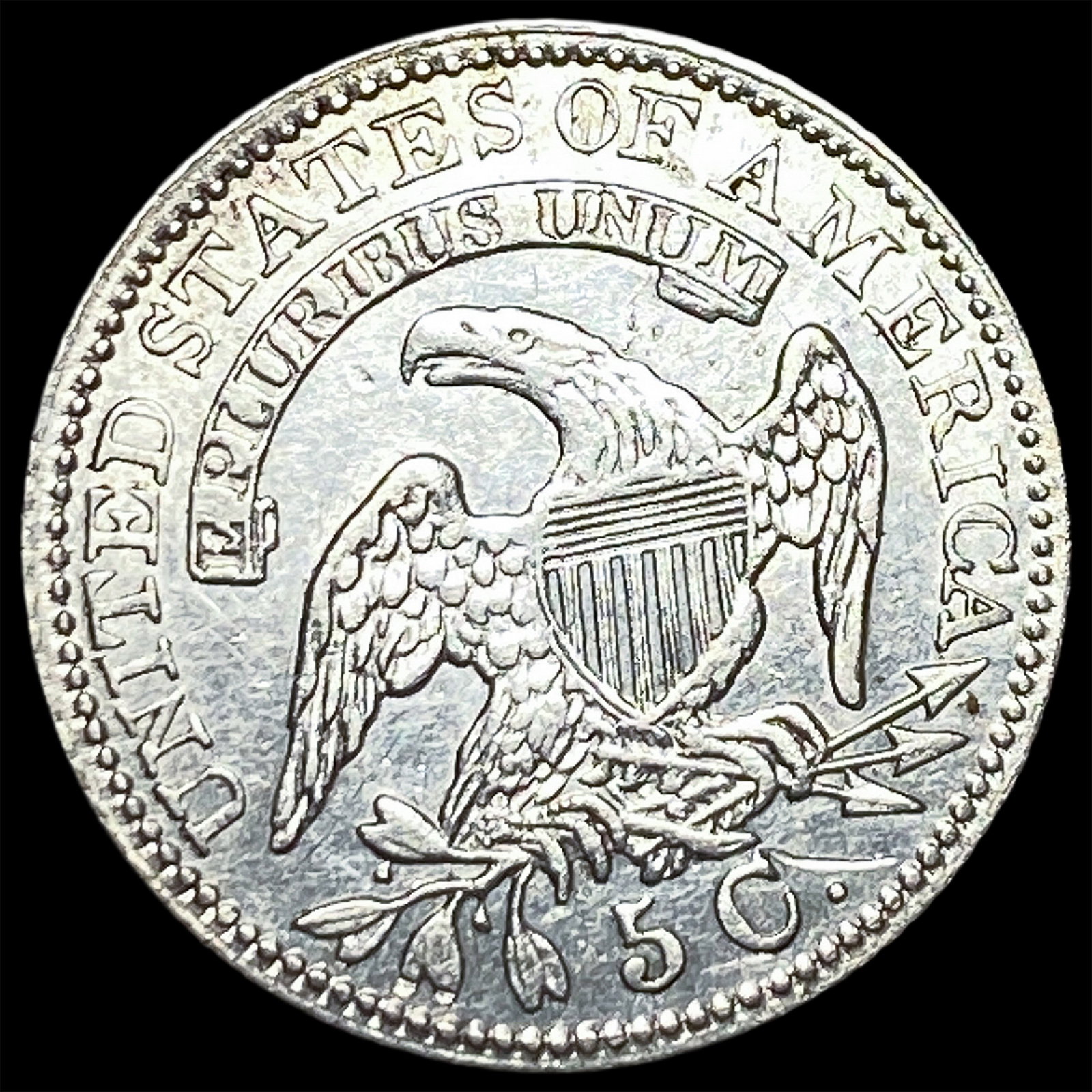 1829 Capped Bust Half Dime CLOSELY UNCIRCULATED - 2