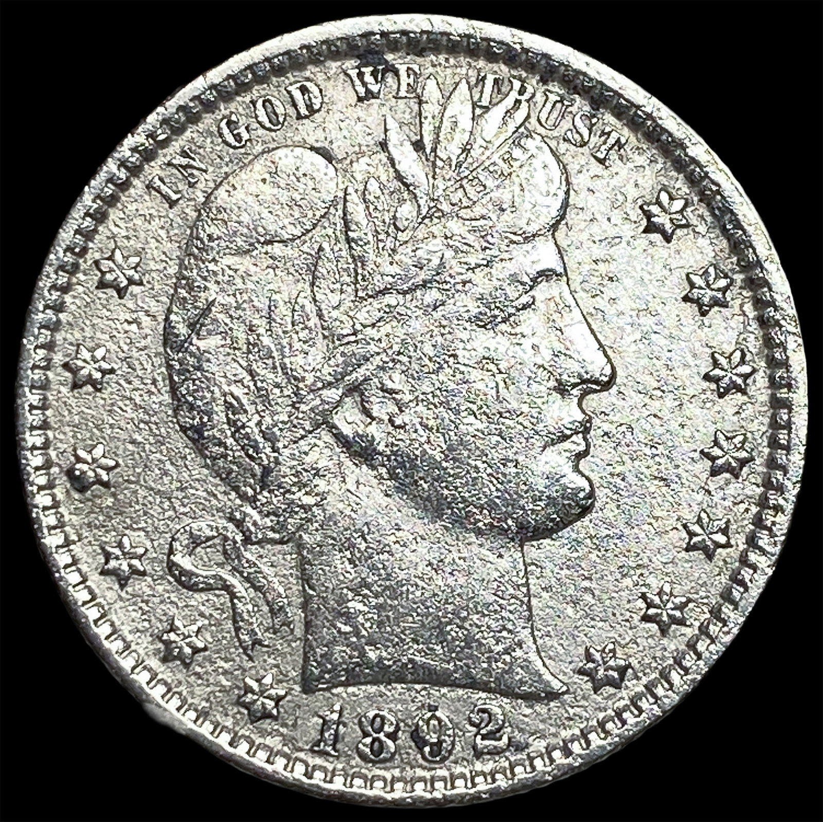 1892 Silver Barber Quarter HIGH GRADE: 1892 Silver Barber Quarter HIGH GRADE