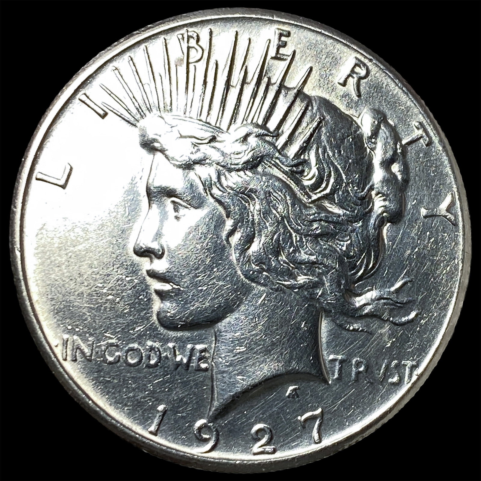 1927 Silver Peace Dollar CLOSELY UNCIRCULATED: 1927 Silver Peace Dollar CLOSELY UNCIRCULATED