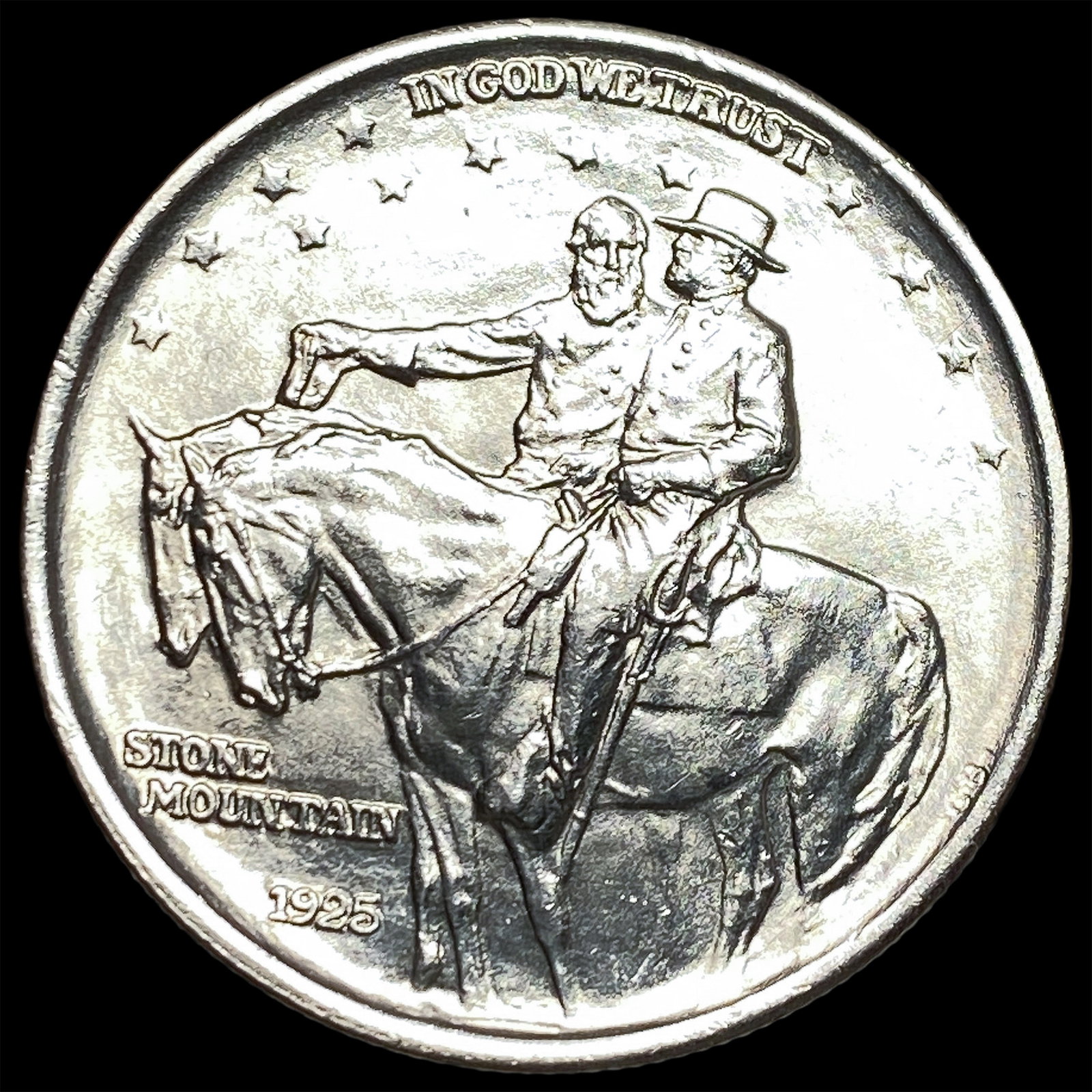 1925 Stone Mountain Silver Half Dollar CHOICE BU (1 of 2)