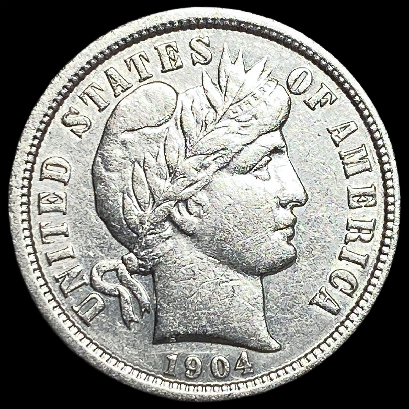 1904 Barber Dime CLOSELY UNCIRCULATED (1 of 2)