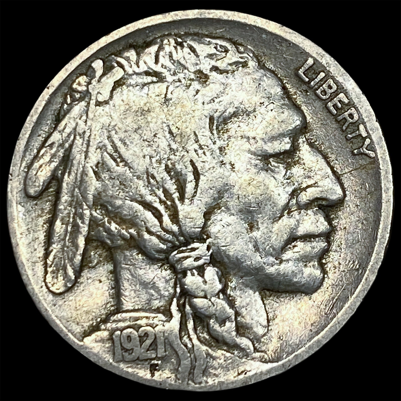 1921-S Nickel Five Cents Buffalo NEARLY UNCIRCULATED (1 of 2)