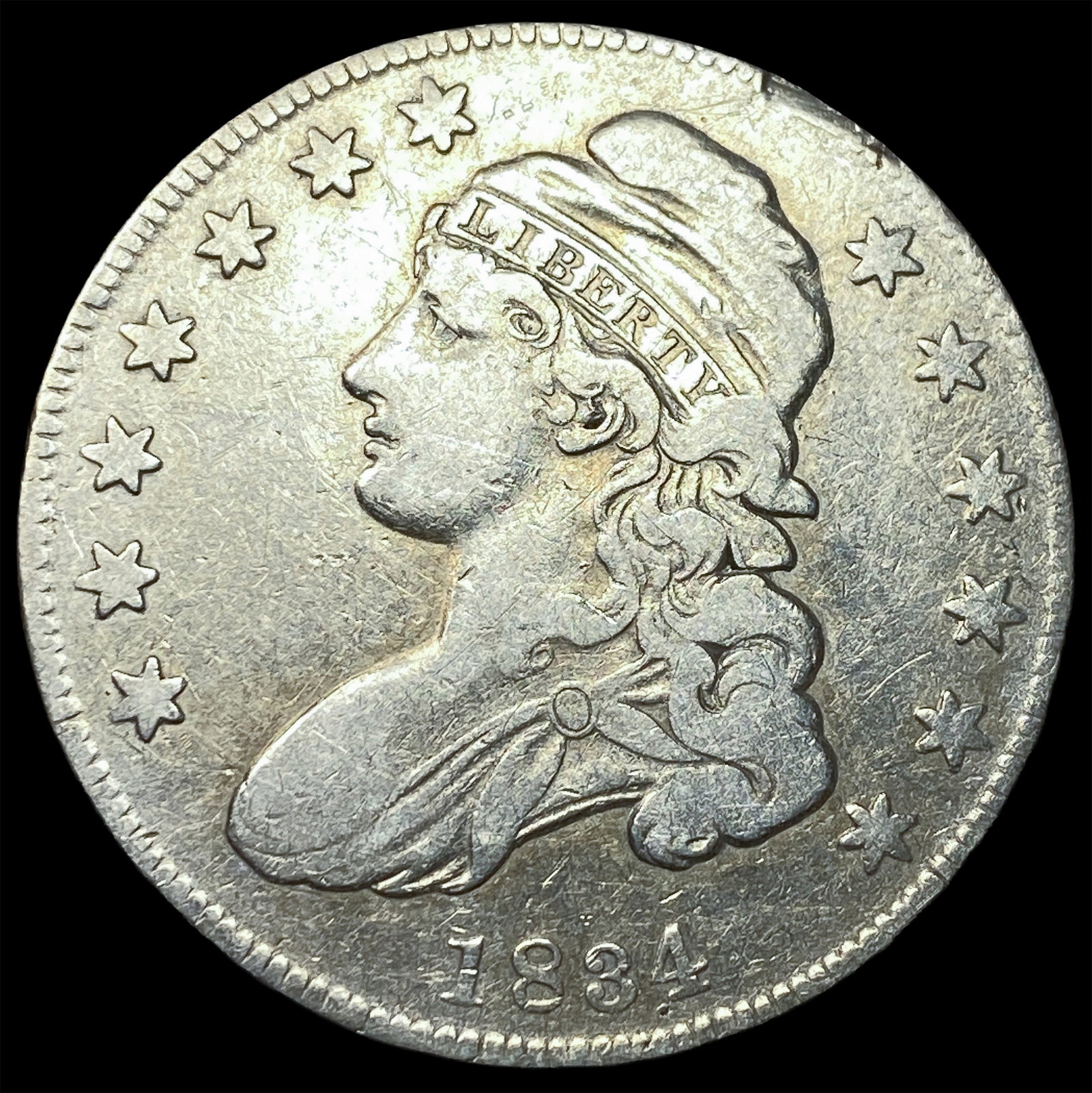 1834 Capped Bust Half Dollar HIGH GRADE (1 of 2)