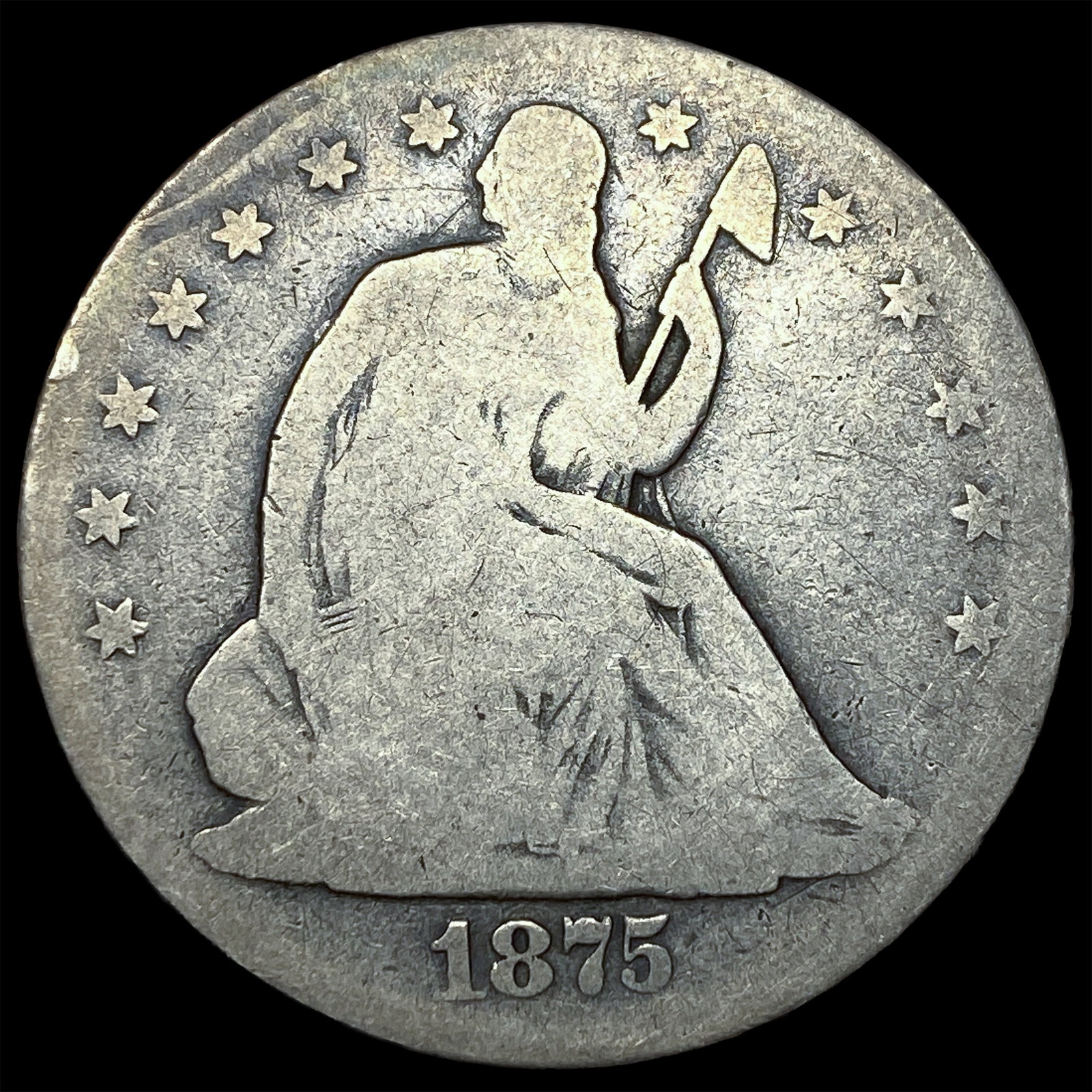 1875-CC Silver Half Dollar NICELY CIRCULATED (1 of 2)