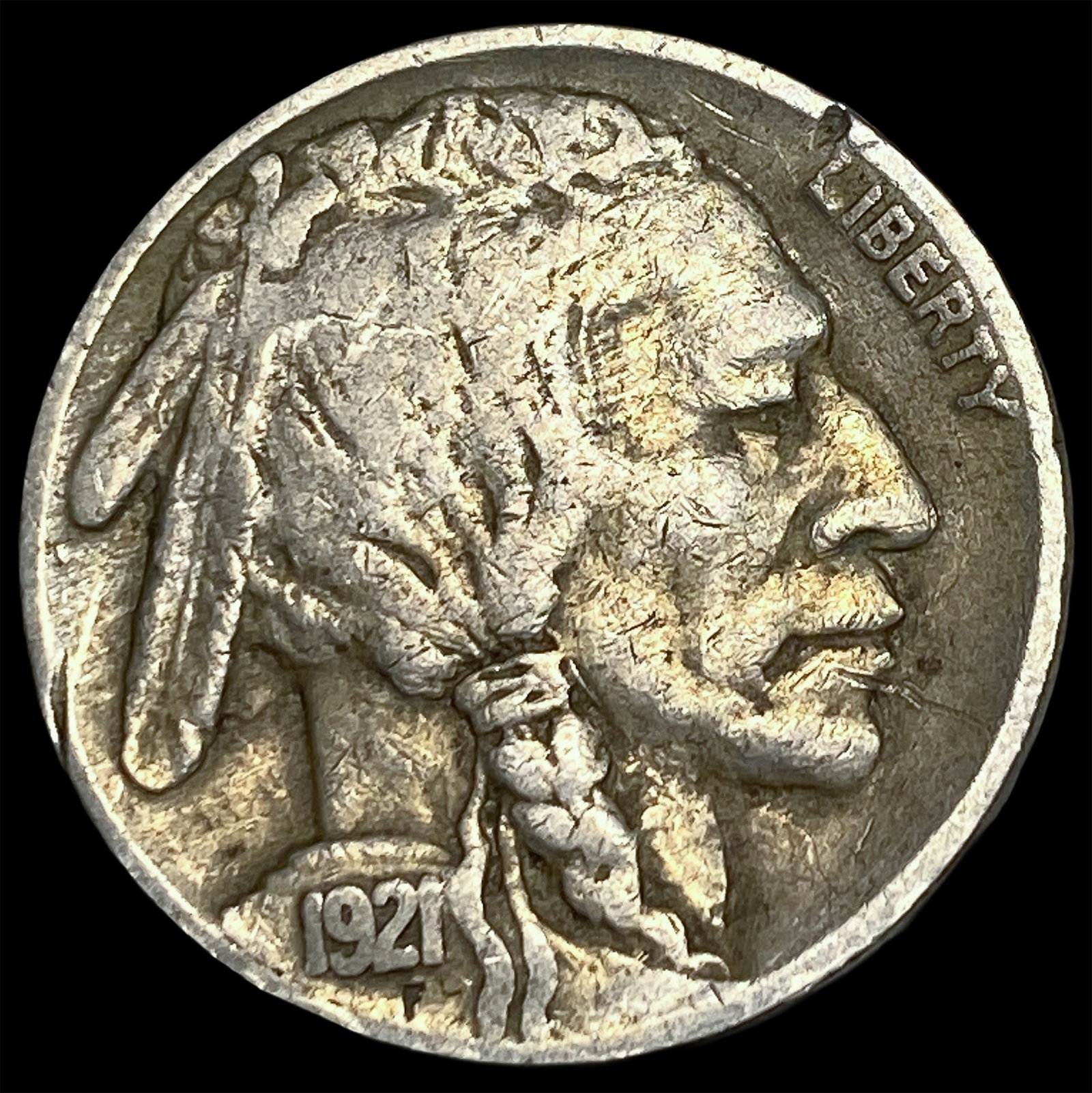 1921-S Buffalo Nickel LIGHTLY CIRCULATED: 1921-S Buffalo Nickel LIGHTLY CIRCULATED