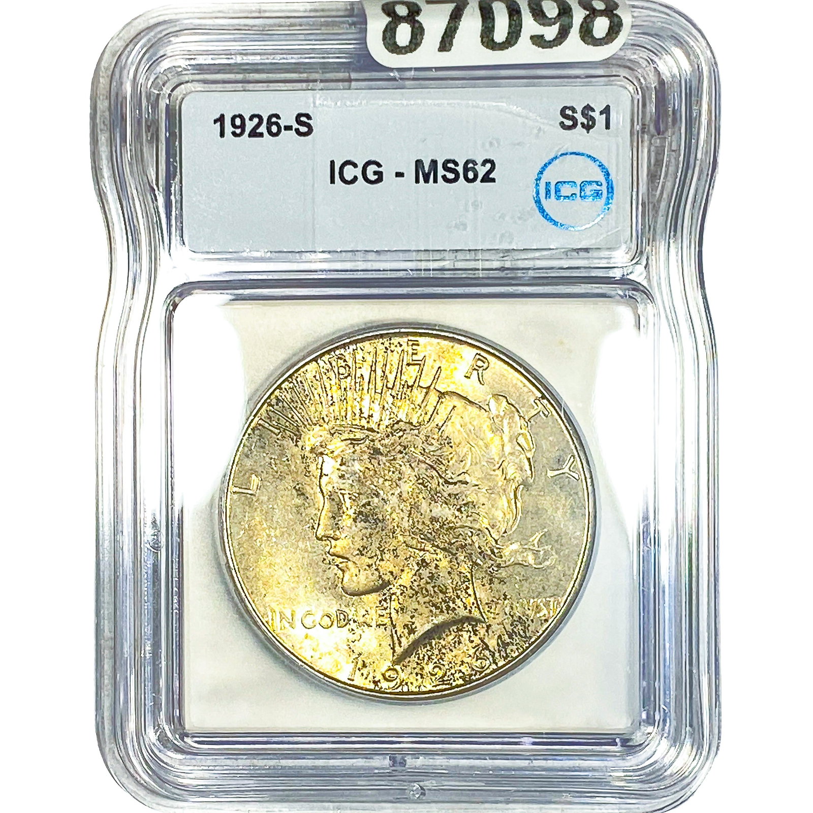 1926-S Silver Peace Dollar ICG MS62 (1 of 2)