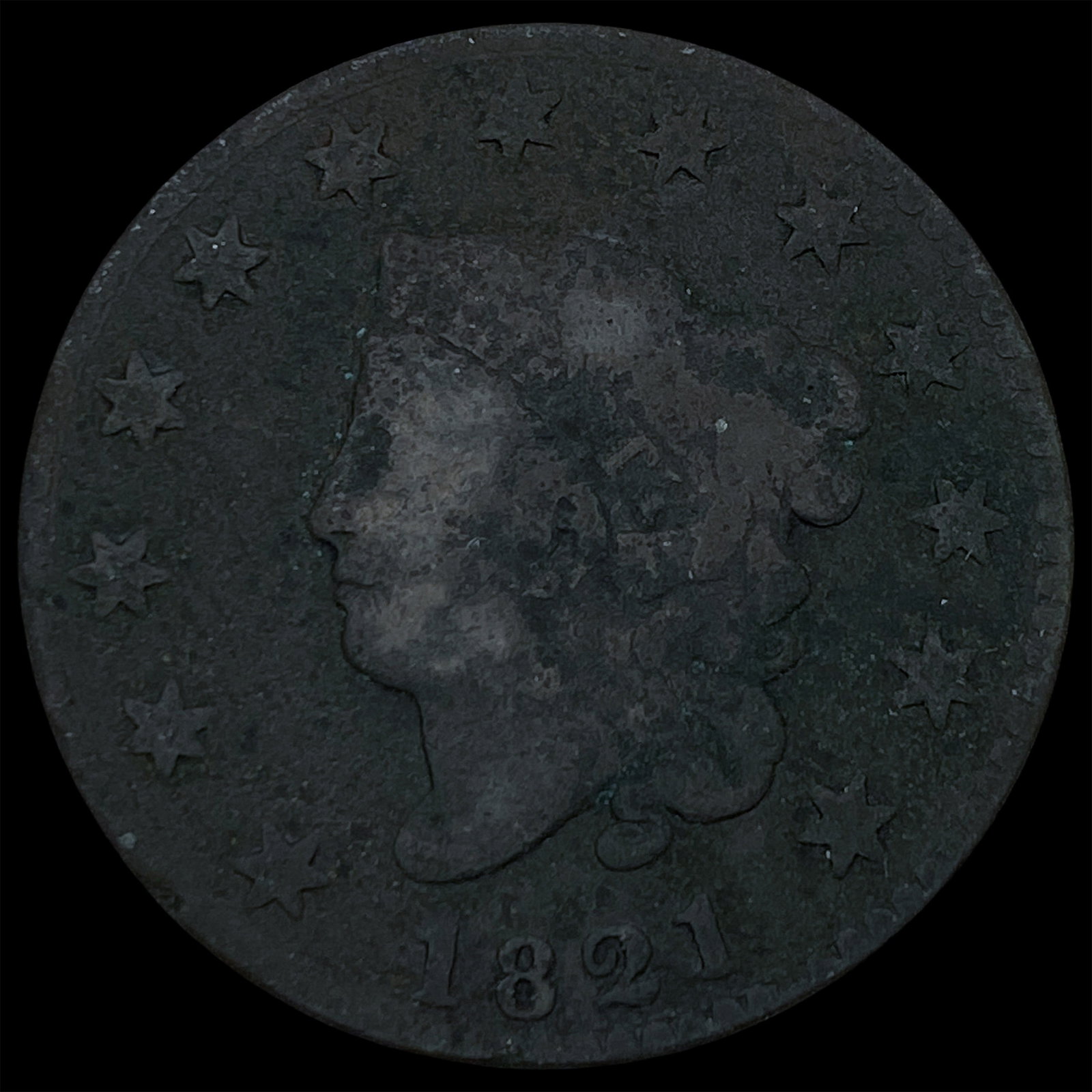 1821 Large Cent NICELY CIRCULATED (1 of 2)