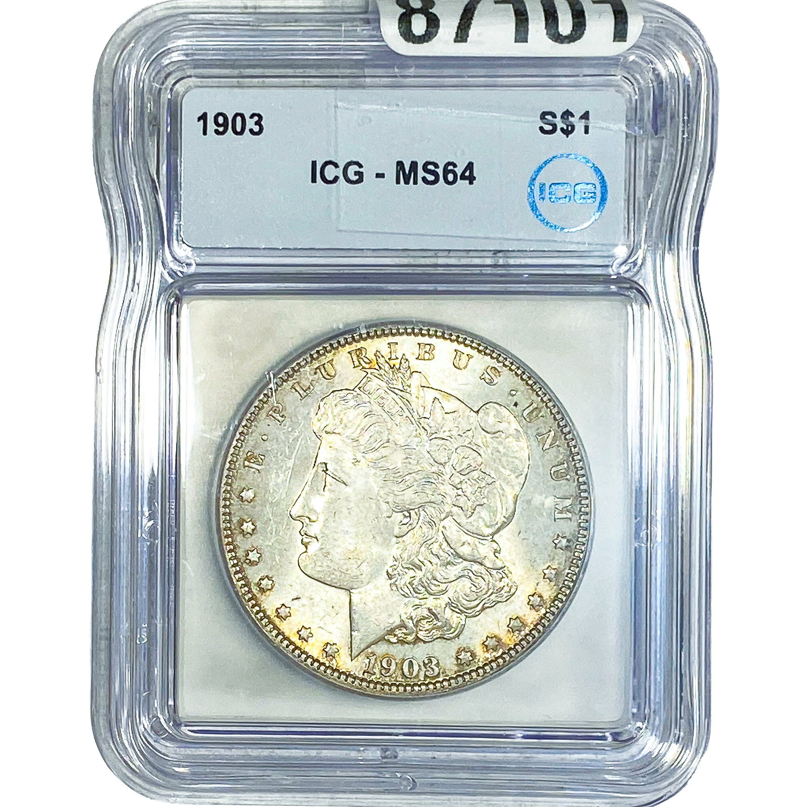 1903 Morgan Silver Dollar ICG MS64: 1903 Morgan Silver Dollar ICG MS64