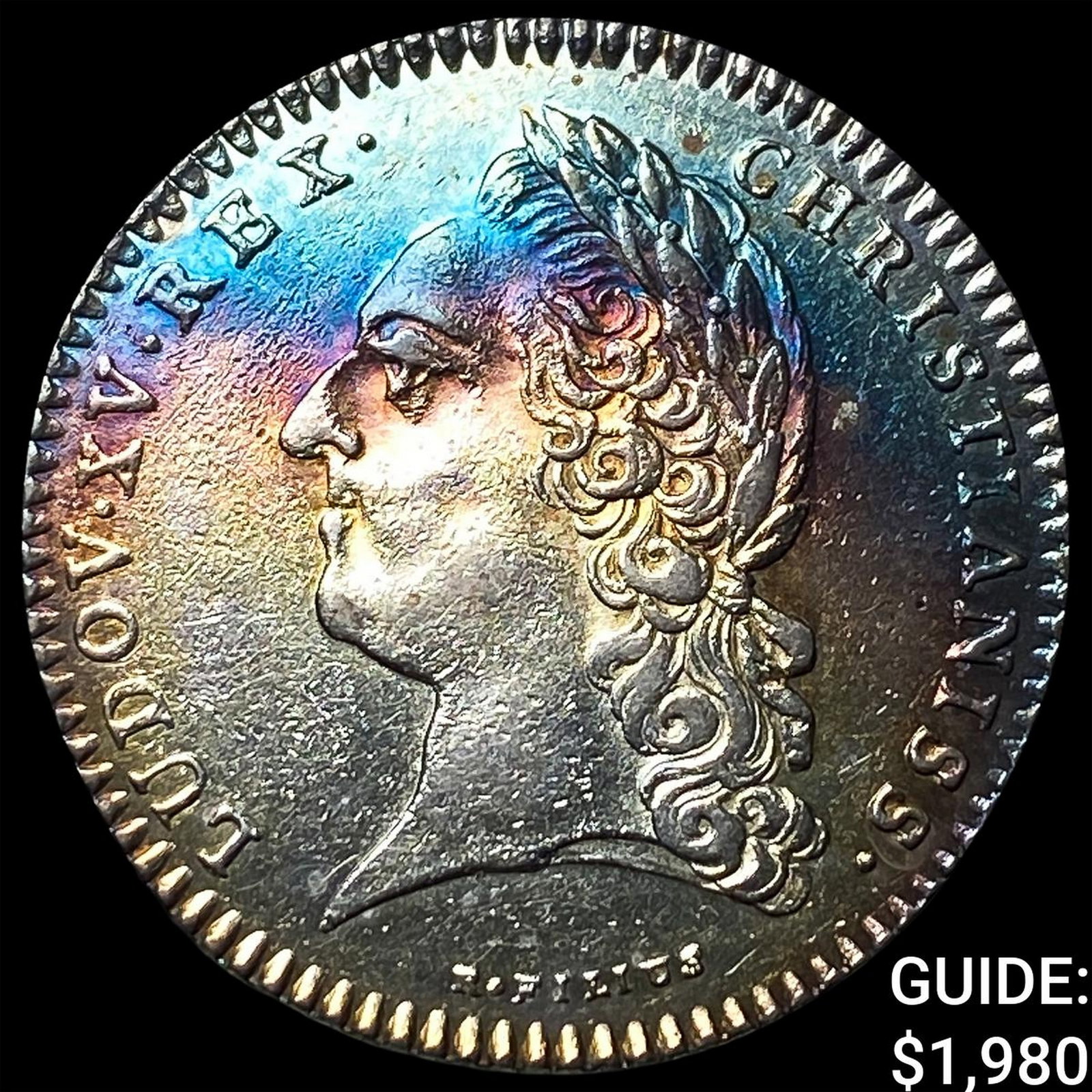 1773 France Silver ECU Toned: 1773 France Silver ECU Toned