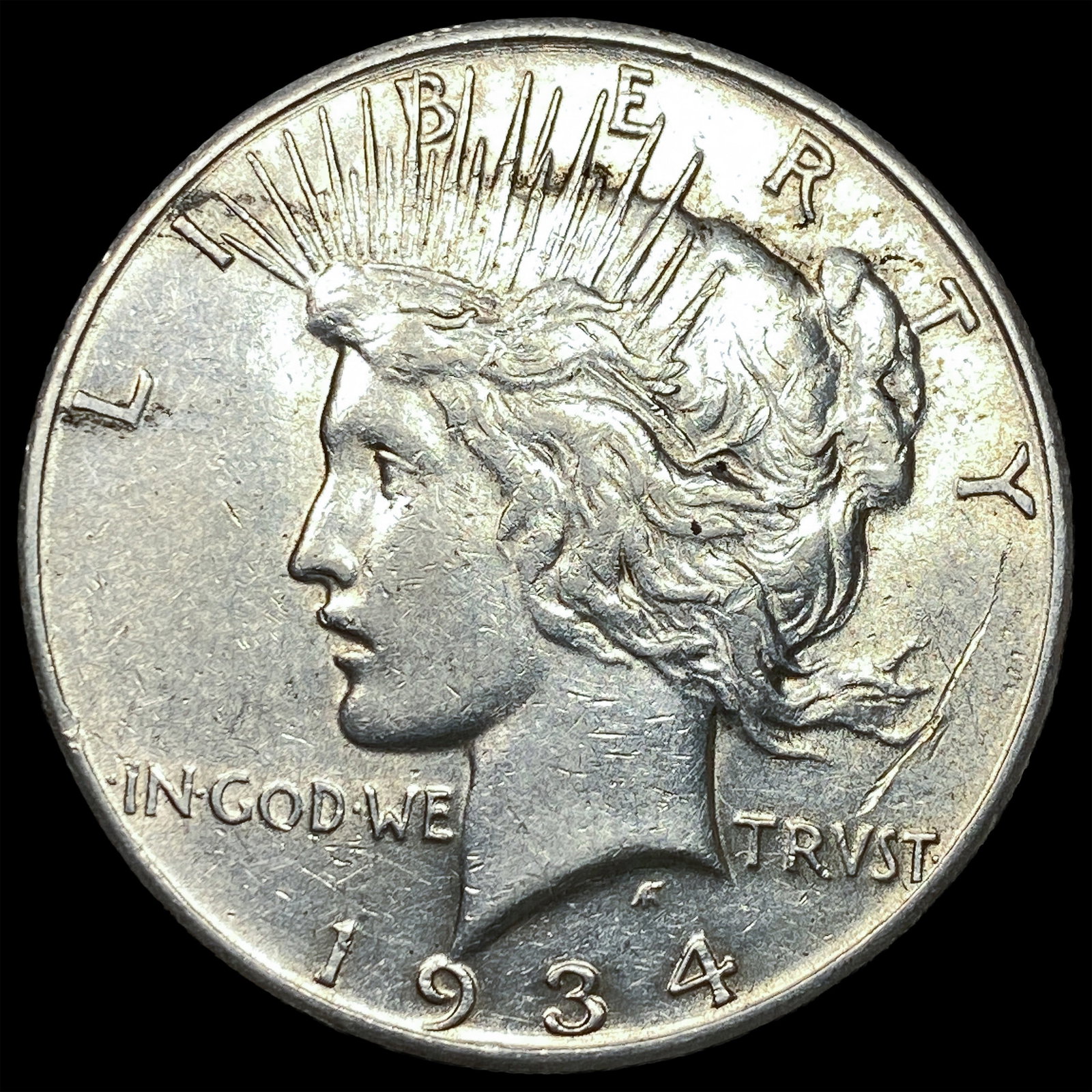 1934-S Silver Peace Dollar CLOSELY UNCIRCULATED (1 of 2)