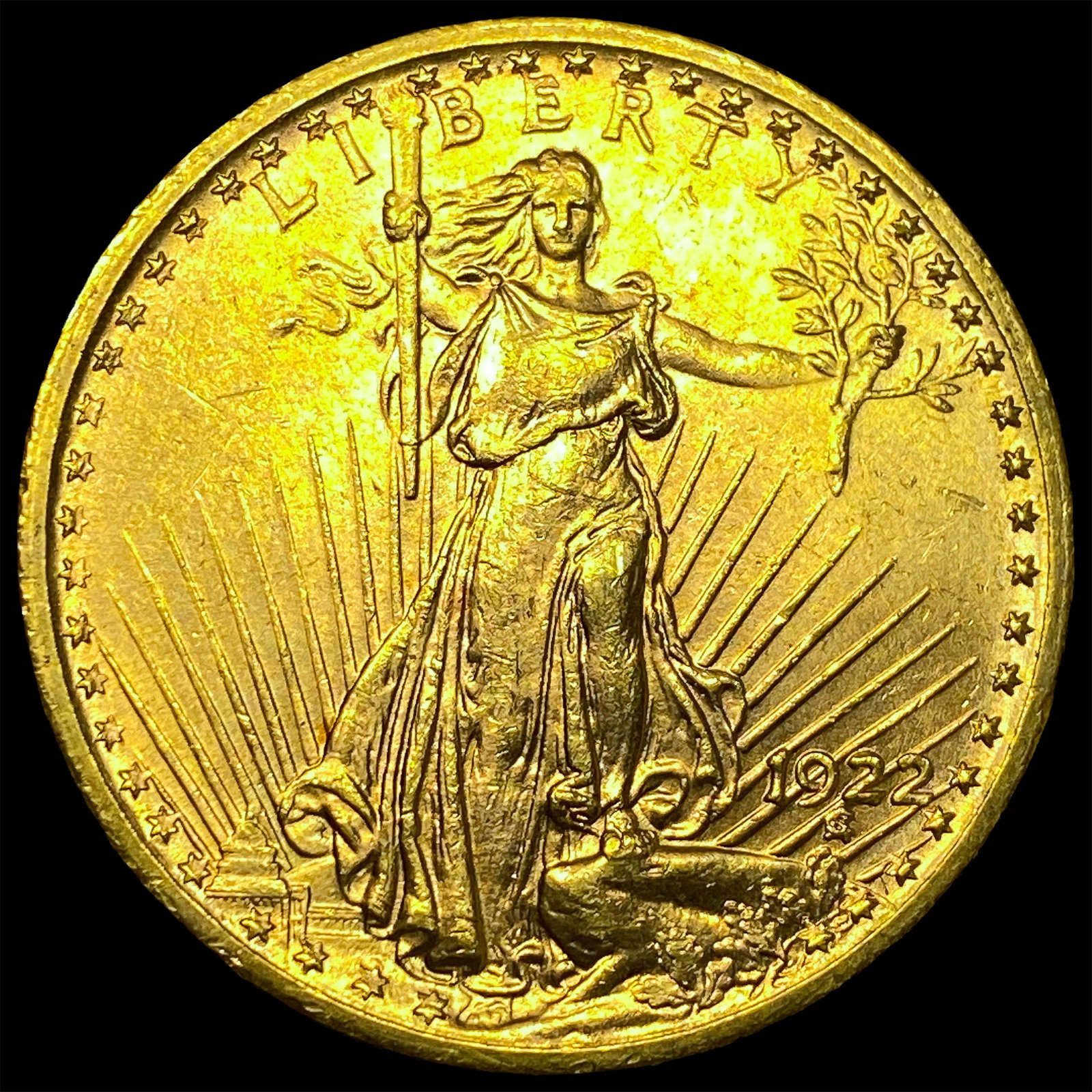 1922-S Gold $20 Saint-Gaudens Double Eagle UNCIRCULATED (1 of 2)