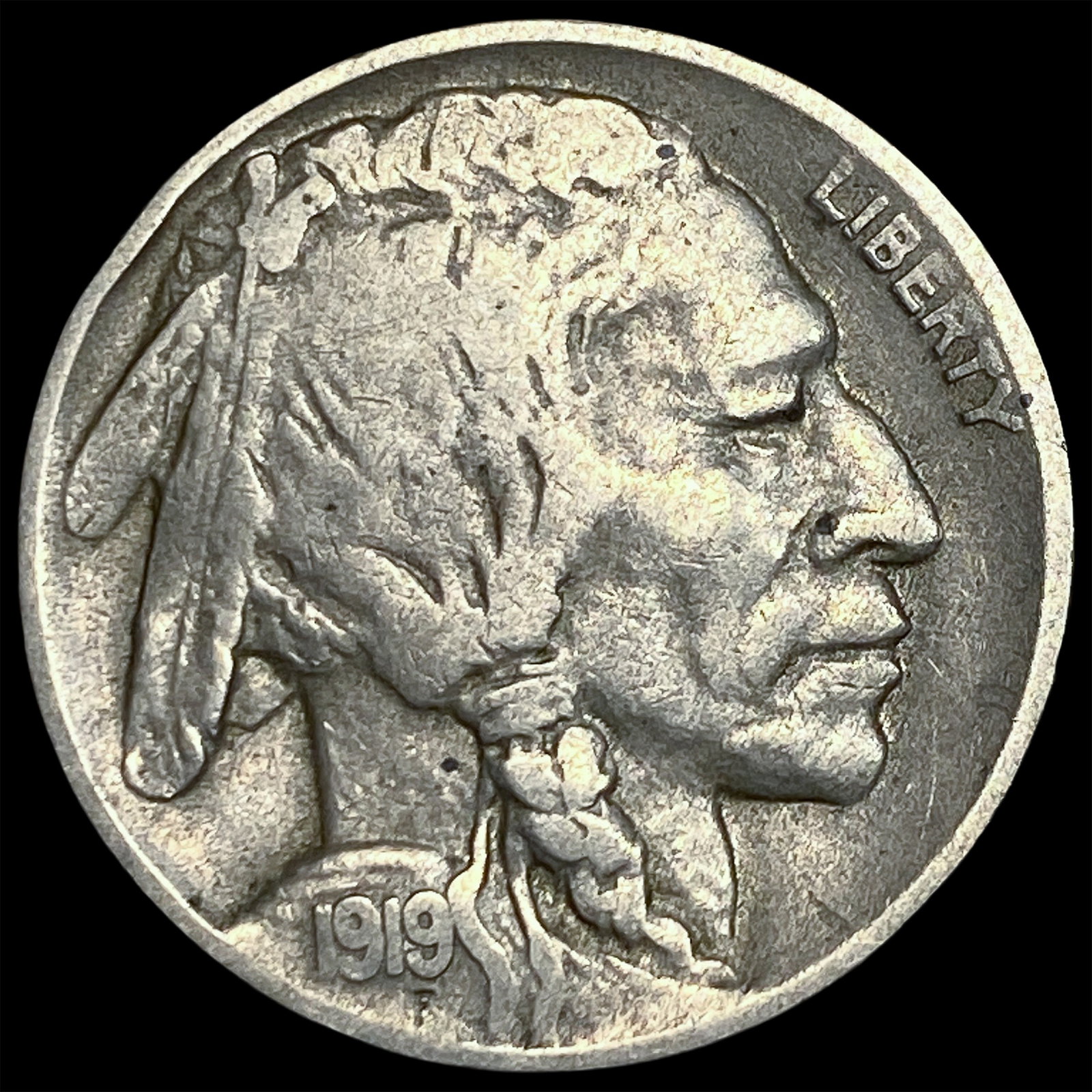 1919-D Buffalo Nickel LIGHTLY CIRCULATED: 1919-D Buffalo Nickel LIGHTLY CIRCULATED