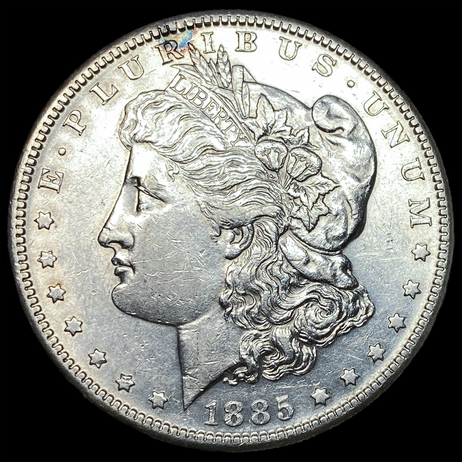 1885-S Silver Morgan Dollar CLOSELY UNCIRCULATED: 1885-S Silver Morgan Dollar CLOSELY UNCIRCULATED