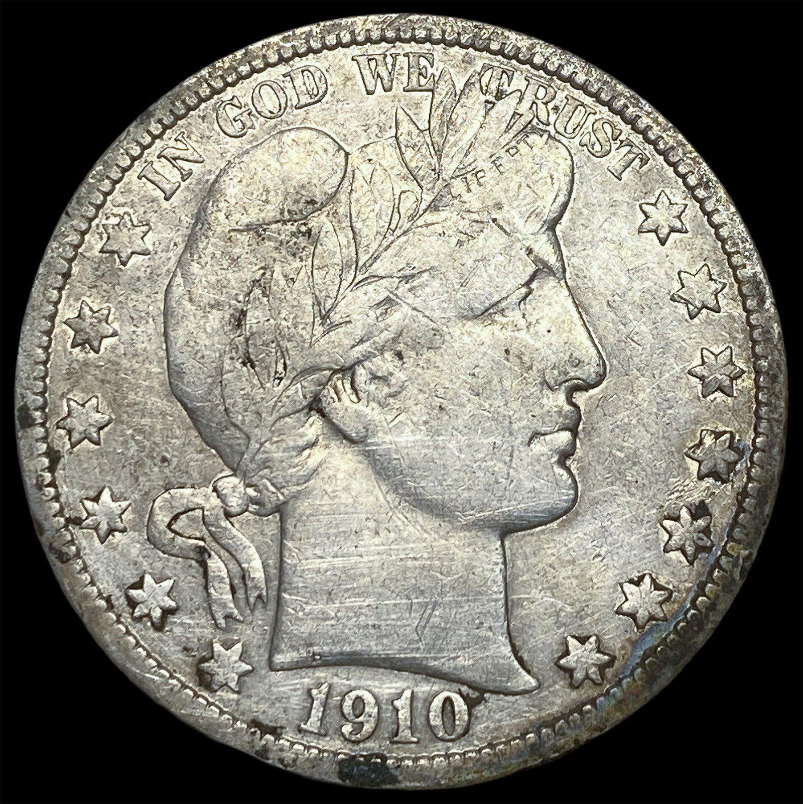 1910-S Silver Half Dollar Barber ABOUT UNCIRCULATED (1 of 2)