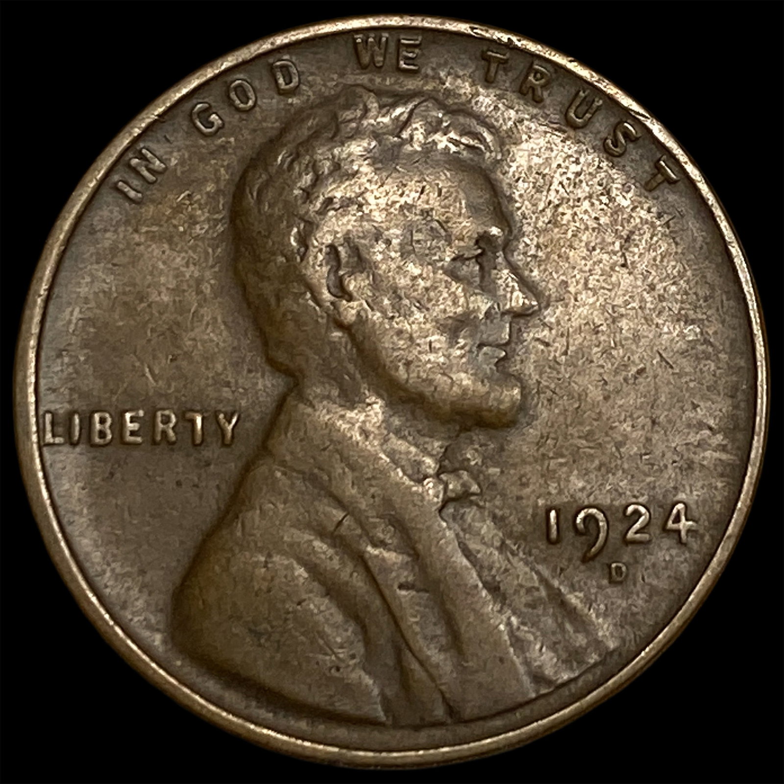 1924-D Lincoln Wheat Cent NEARLY UNCIRCULATED (1 of 2)
