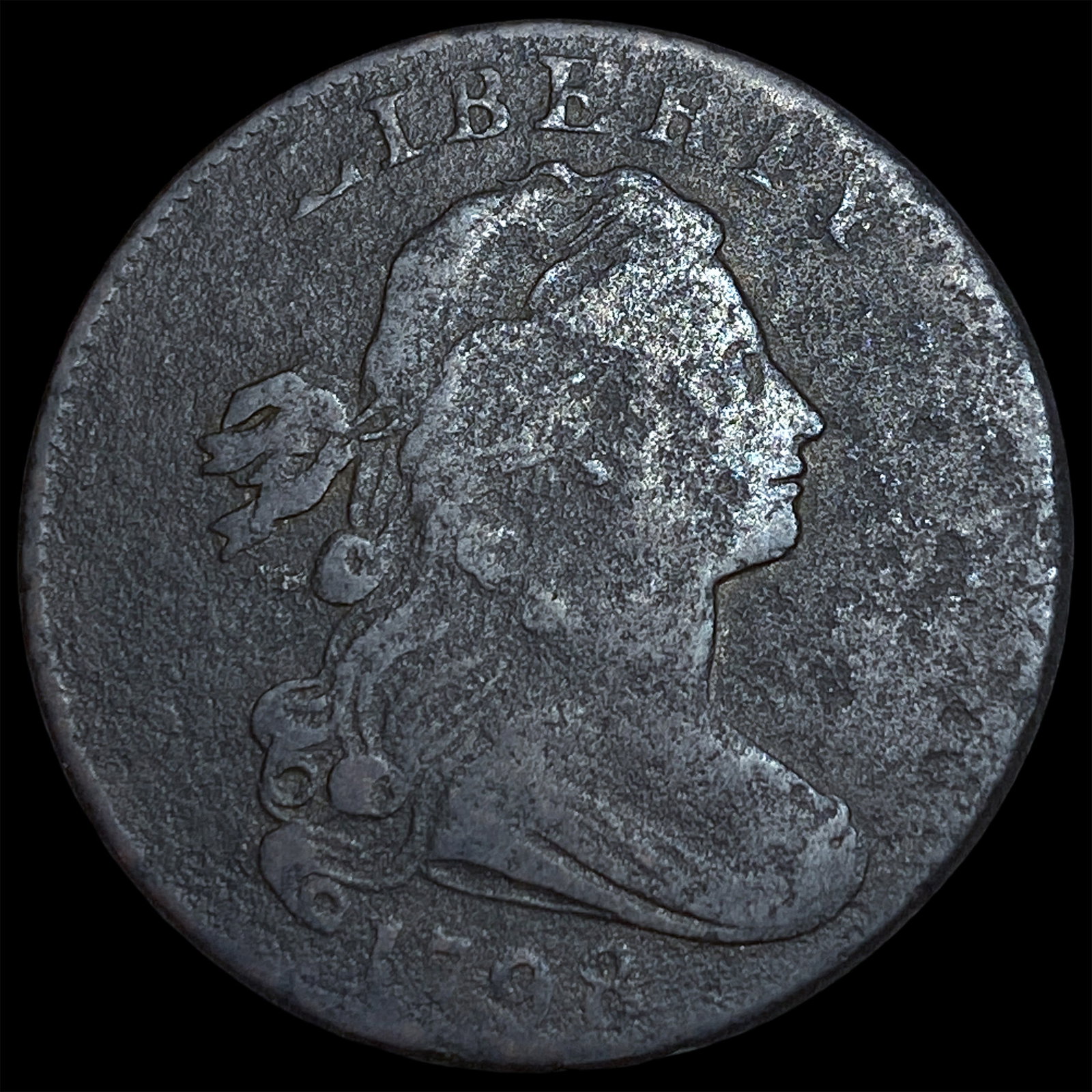 1798 Large Cent Draped Bust Reverse of 1797 ABOUT UNCIRCULATED (1 of 2)