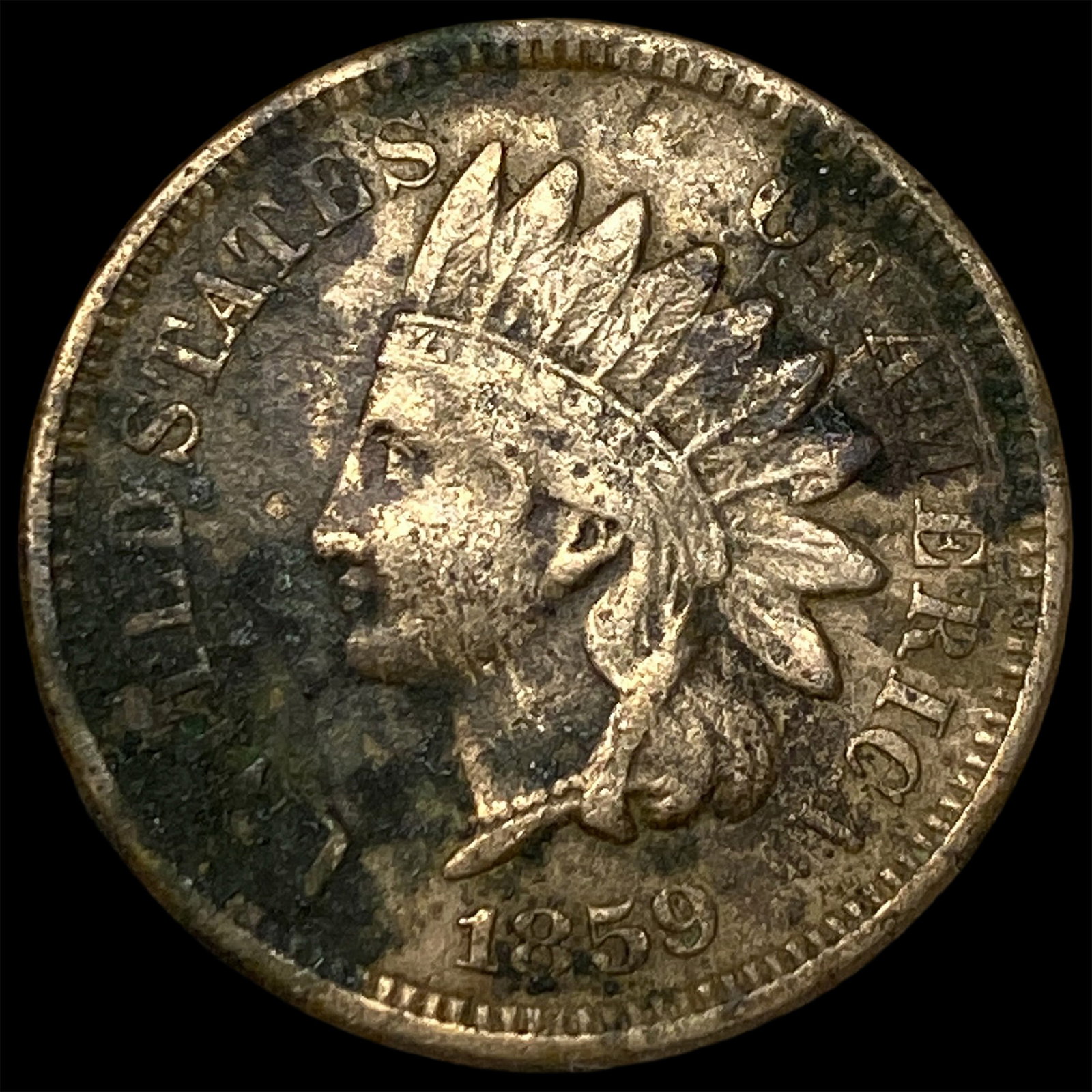 1859 Indian Head Cent HIGH GRADE (1 of 2)