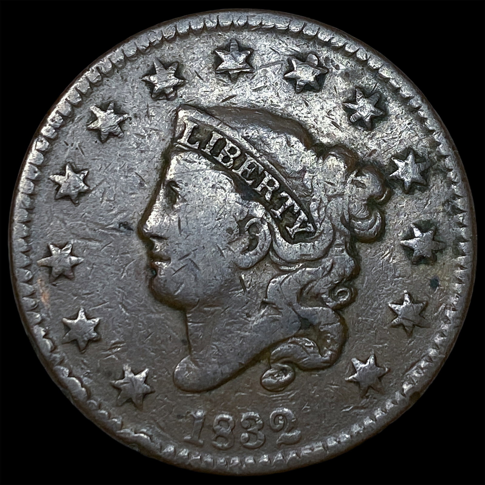 1832 Coronet Head Large Cent LIGHTLY CIRCULATED (1 of 2)