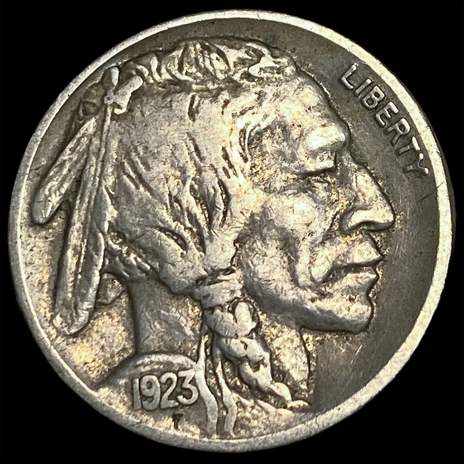 1923-S Buffalo Nickel NEARLY UNCIRCULATED: 1923-S Buffalo Nickel NEARLY UNCIRCULATED