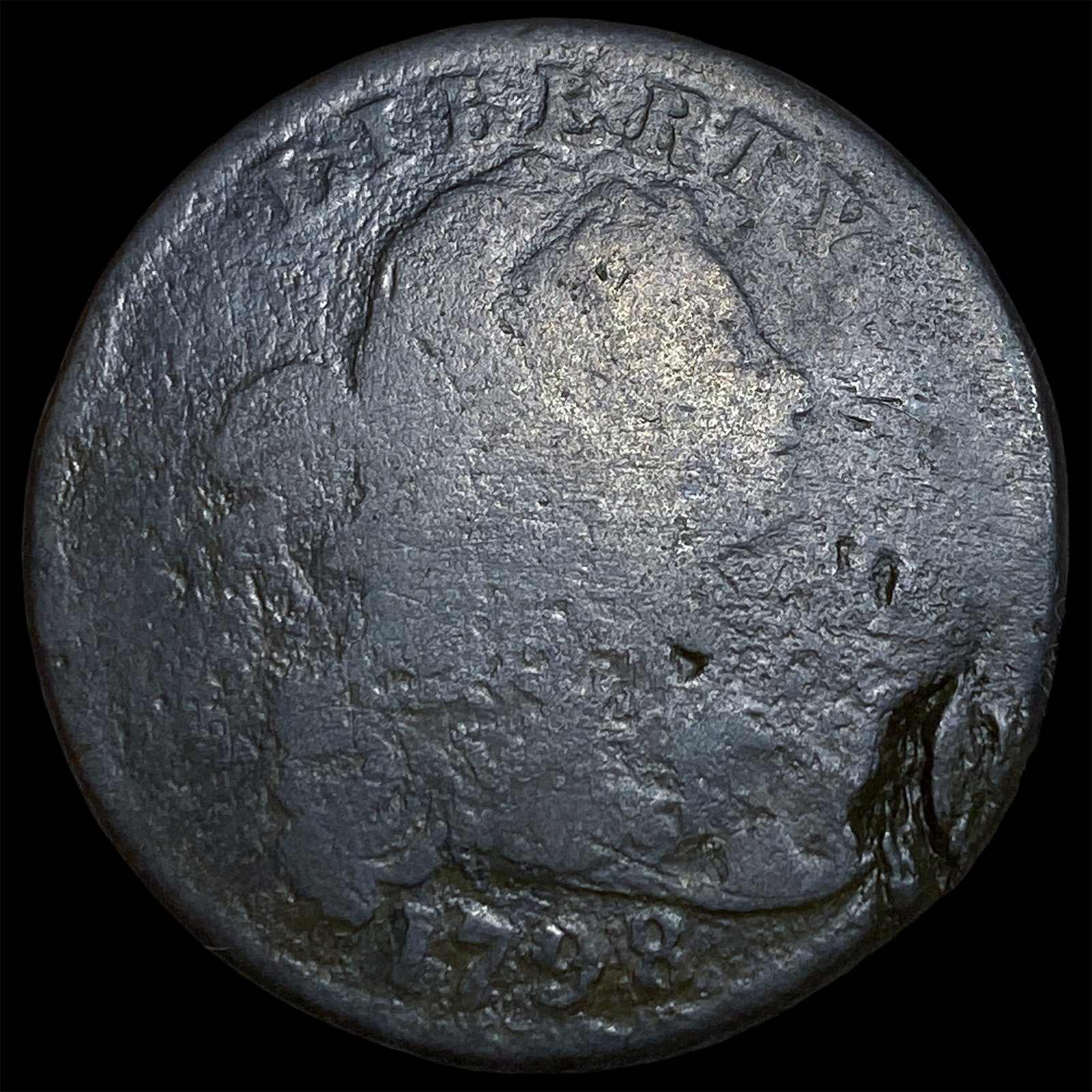 1798 Large Cent Draped Bust S-166. NICELY CIRCULATED (1 of 2)