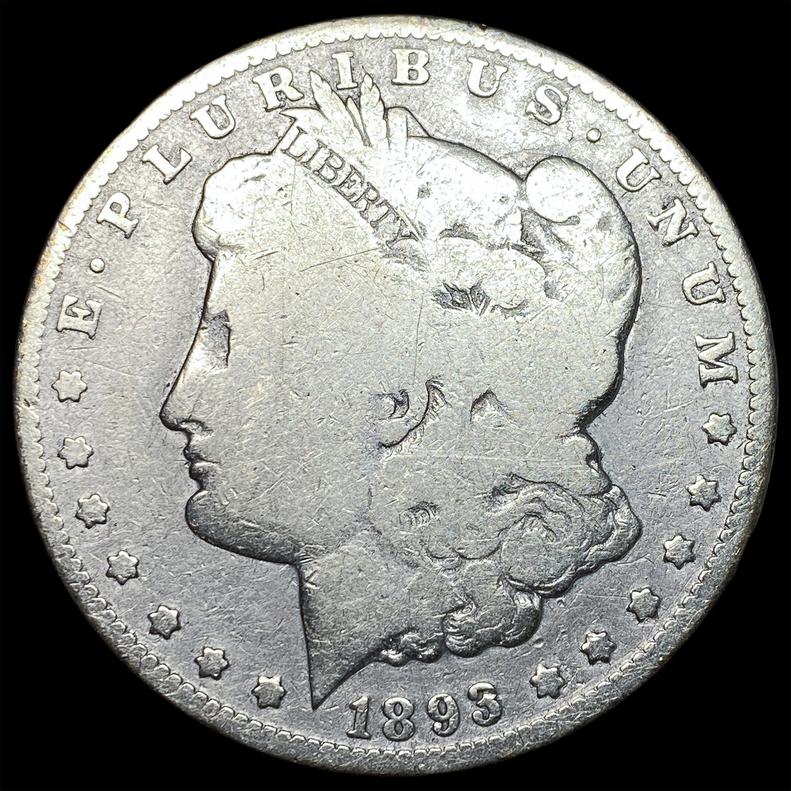 1893-O Silver Morgan Dollar NICELY CIRCULATED (1 of 2)