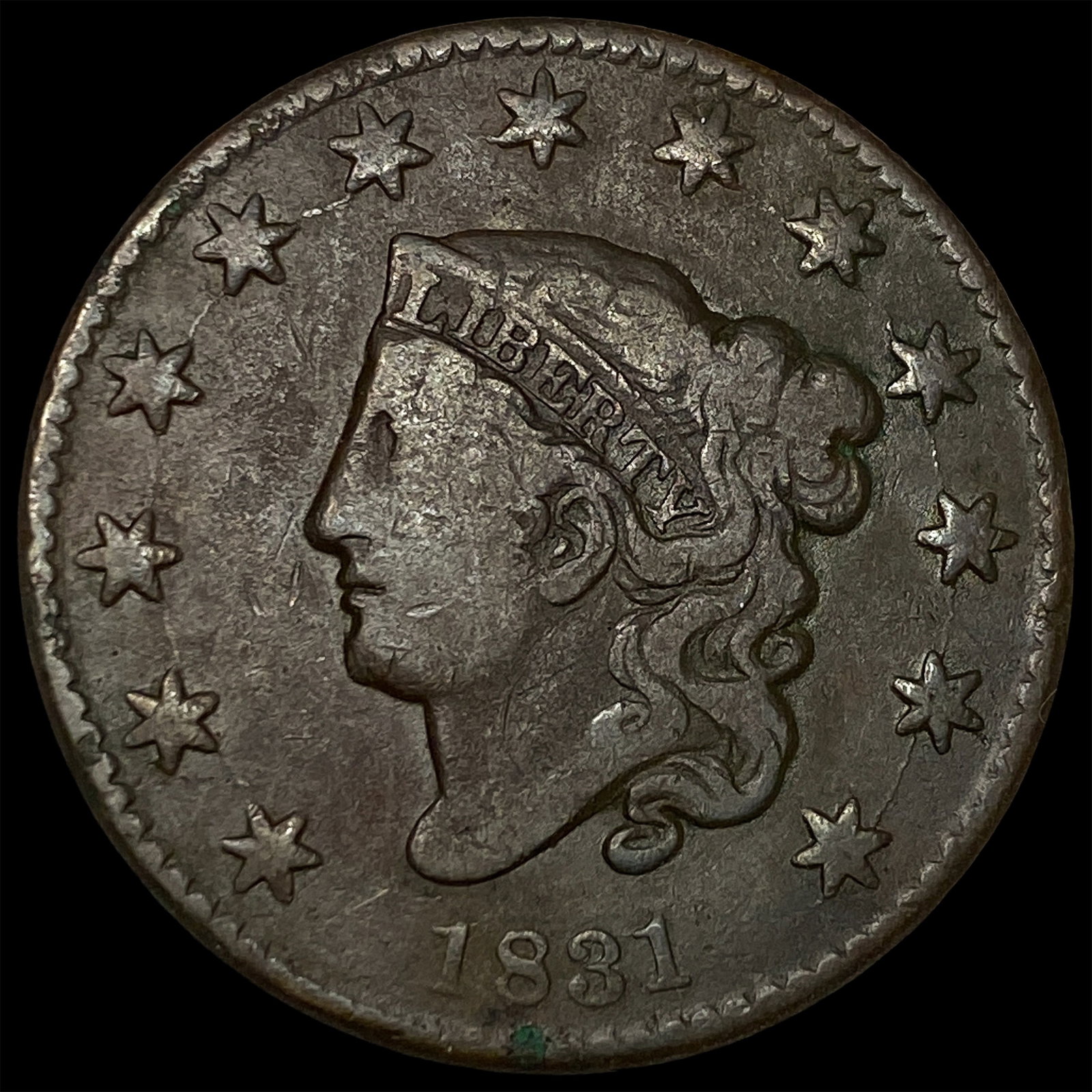 1831 Coronet Head Large Cent LIGHTLY CIRCULATED (1 of 2)
