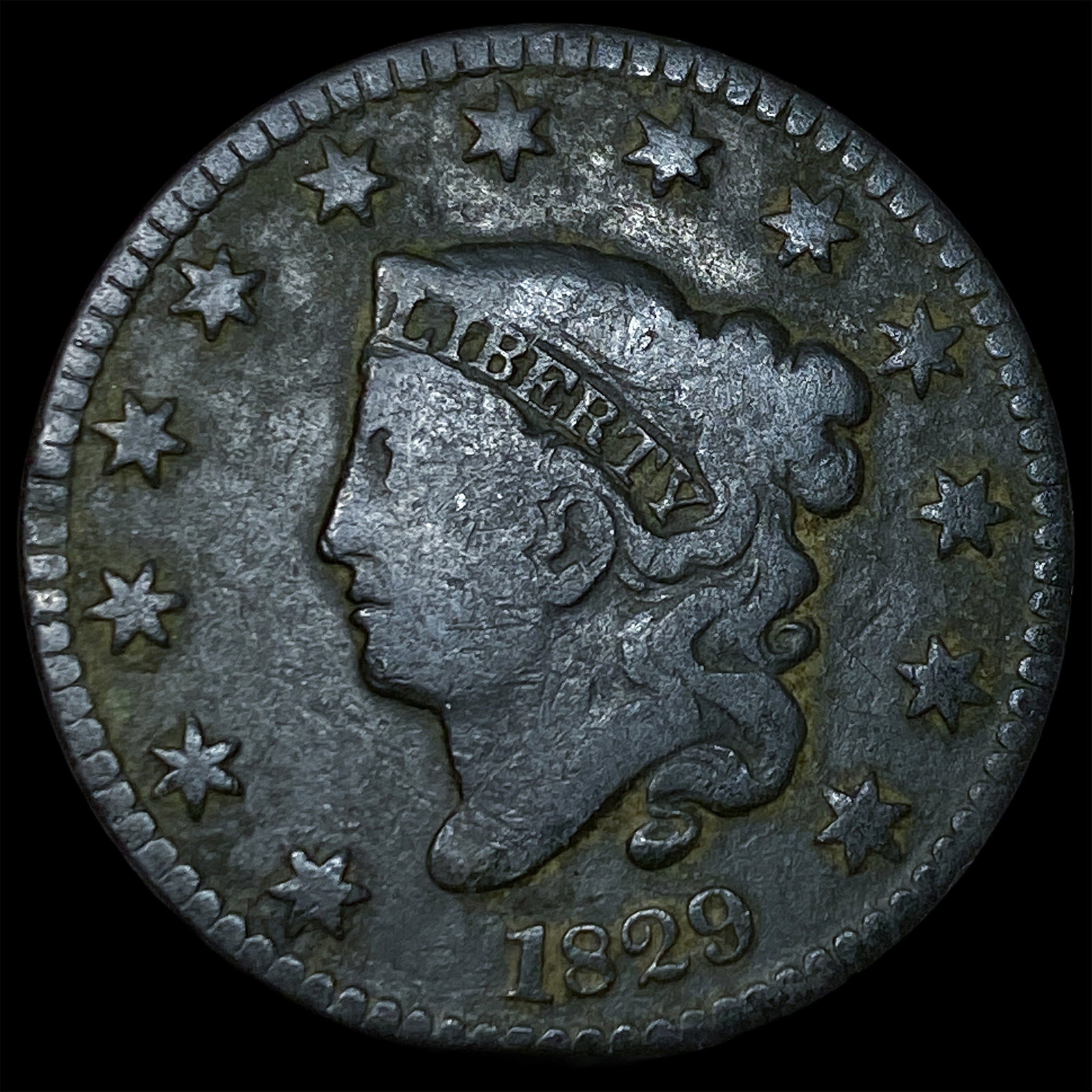 1829 Coronet Head Large Cent NICELY CIRCULATED (1 of 2)