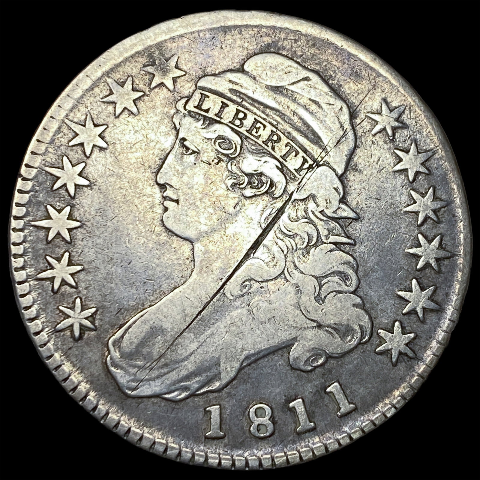 1811 Capped Bust Half Dollar LIGHTLY CIRCULATED (1 of 2)