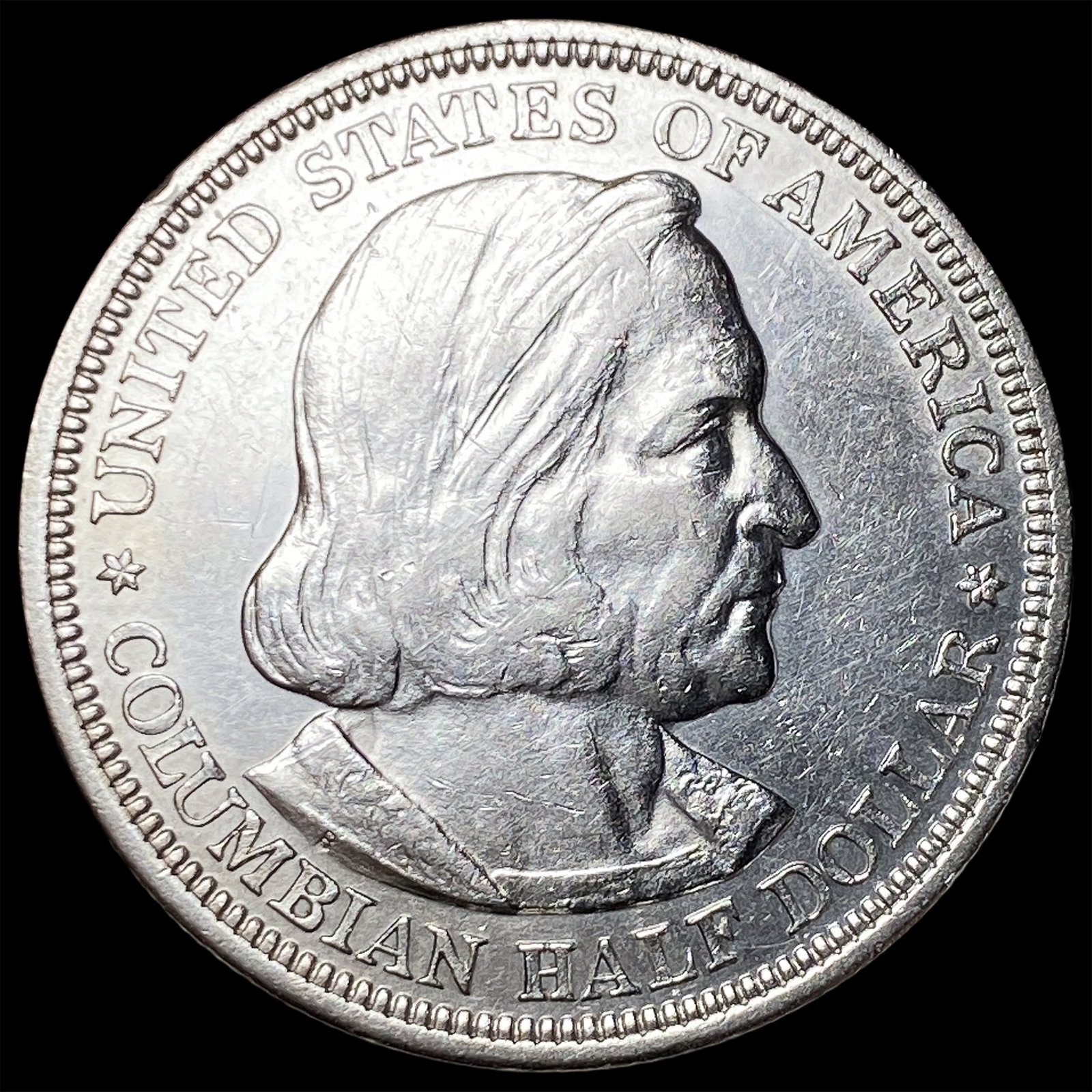 1892 Silver Columbian Half Dollar CLOSELY UNCIRCULATED (1 of 2)