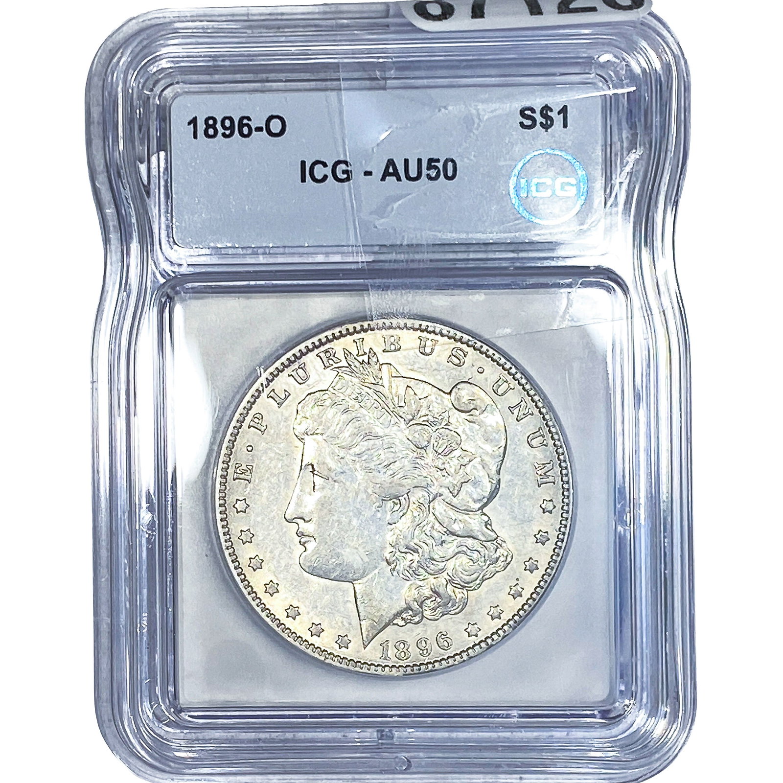1896-O Morgan Silver Dollar ICG AU50 (1 of 2)