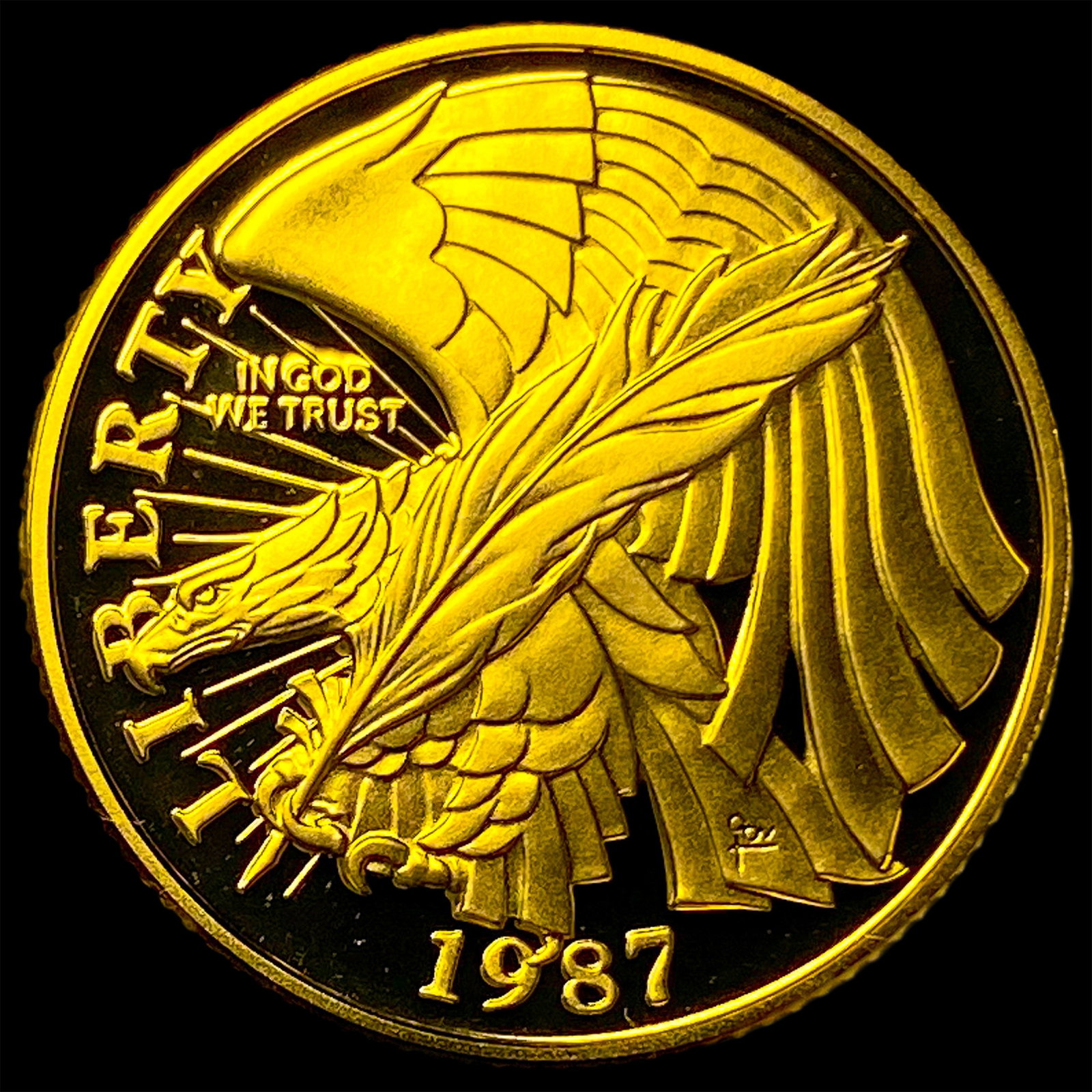1987 Gold $5 Constitution Bicentennial GEM PROOF (1 of 2)