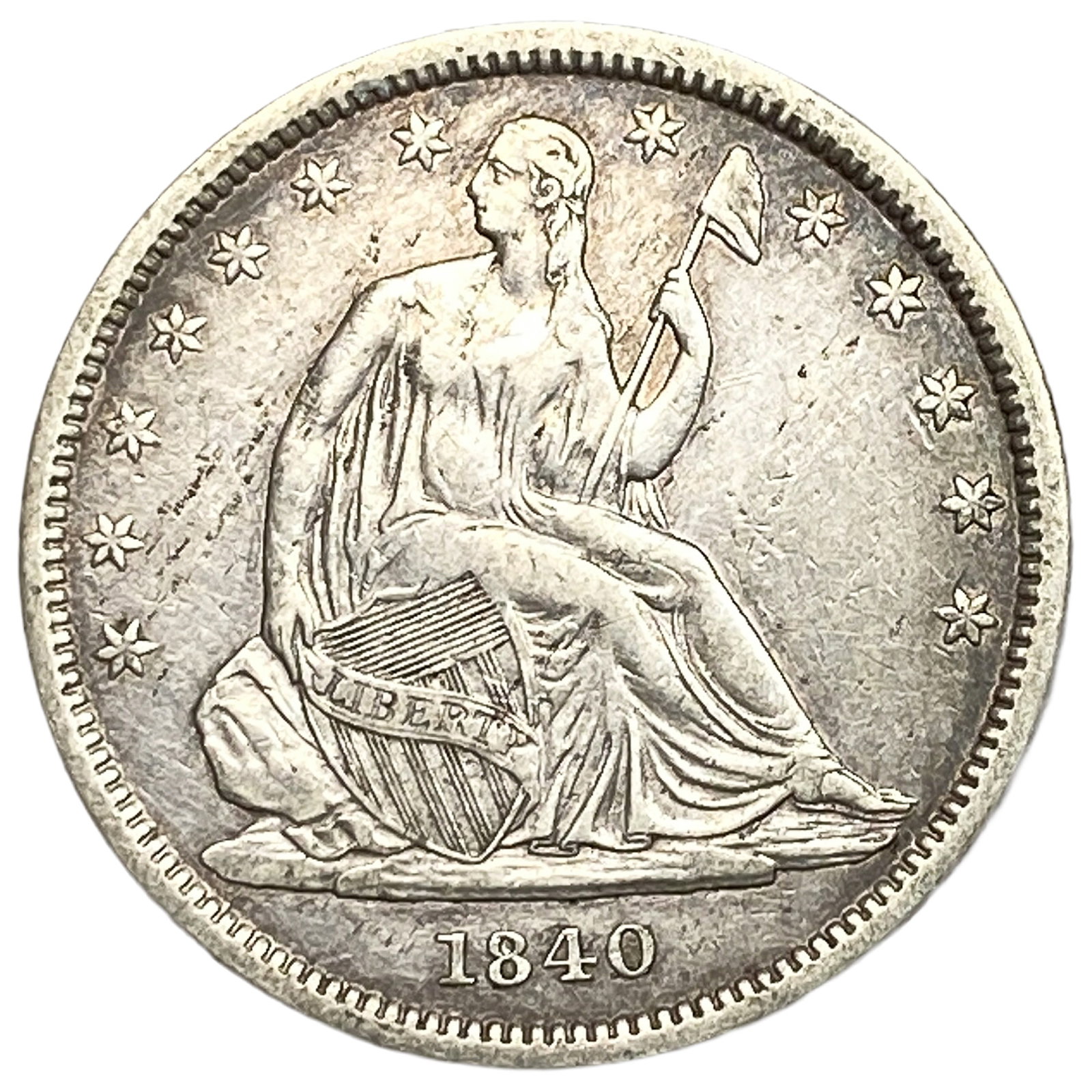 1840 Seated Liberty Half Dollar (1 of 2)