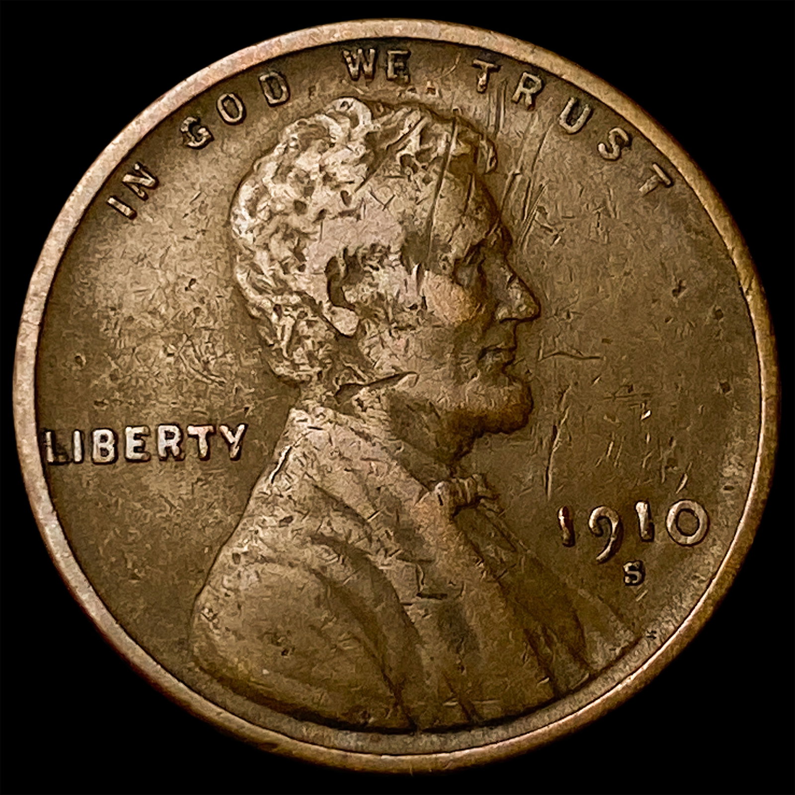 1910-S Lincoln Wheat Cent LIGHTLY CIRCULATED (1 of 2)