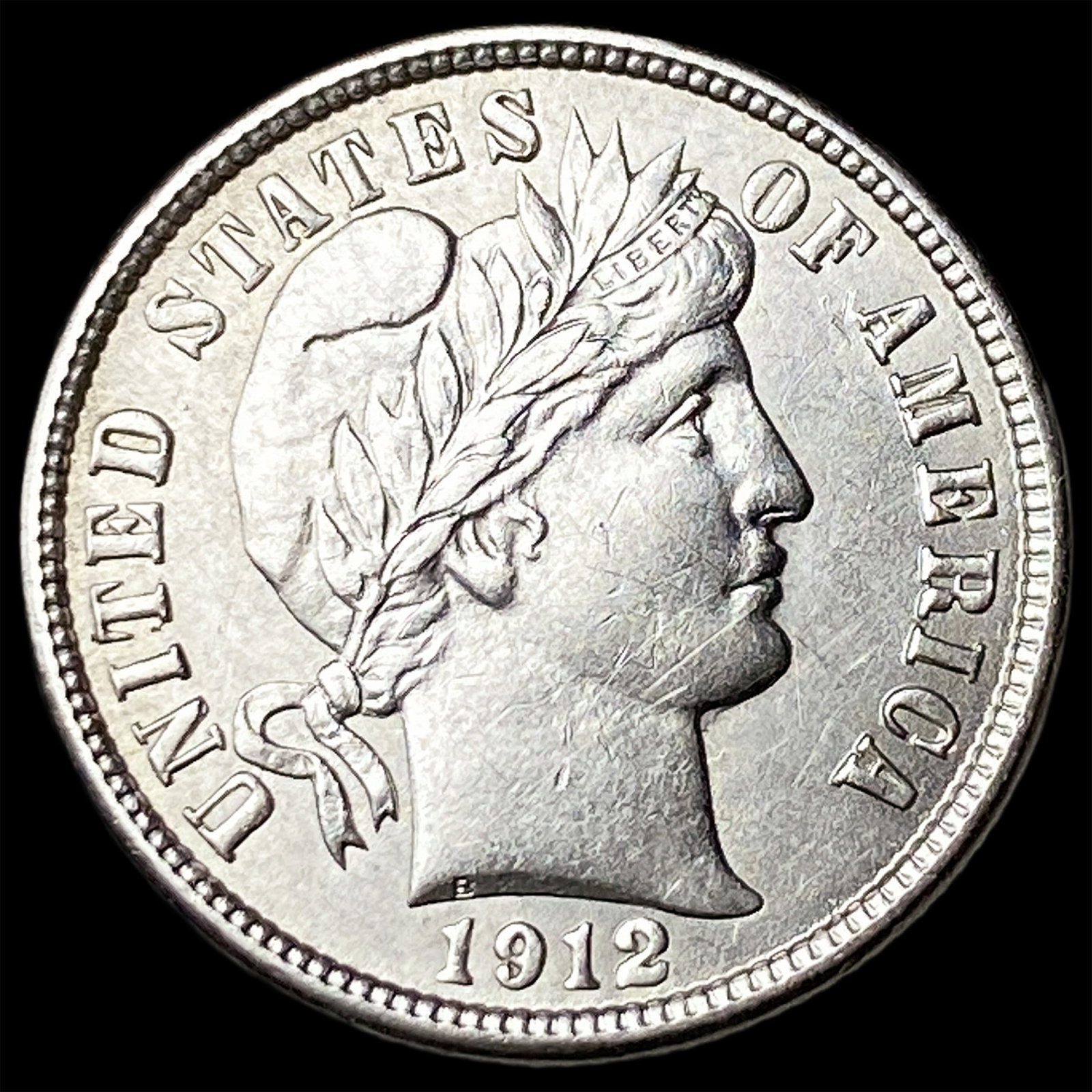 1912-D Silver Barber Dime CLOSELY UNCIRCULATED (1 of 2)