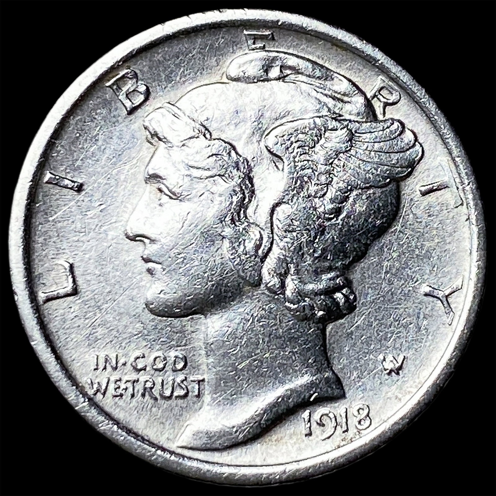 1918 Mercury Dime UNCIRCULATED (1 of 2)