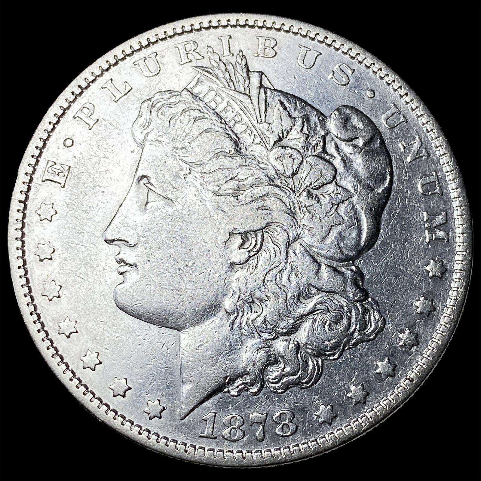 1878 Silver Morgan Dollar NEARLY UNCIRCULATED (1 of 2)