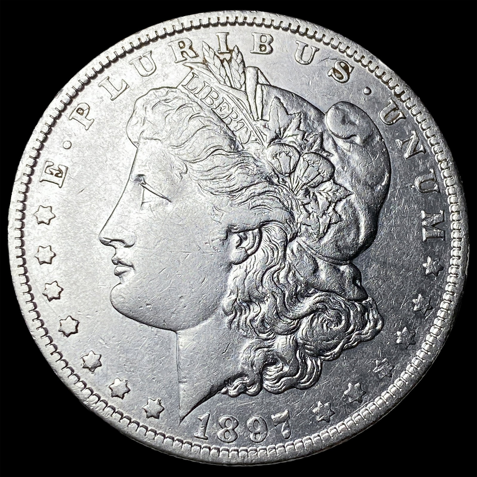 1897-O Silver Morgan Dollar NEARLY UNCIRCULATED (1 of 2)