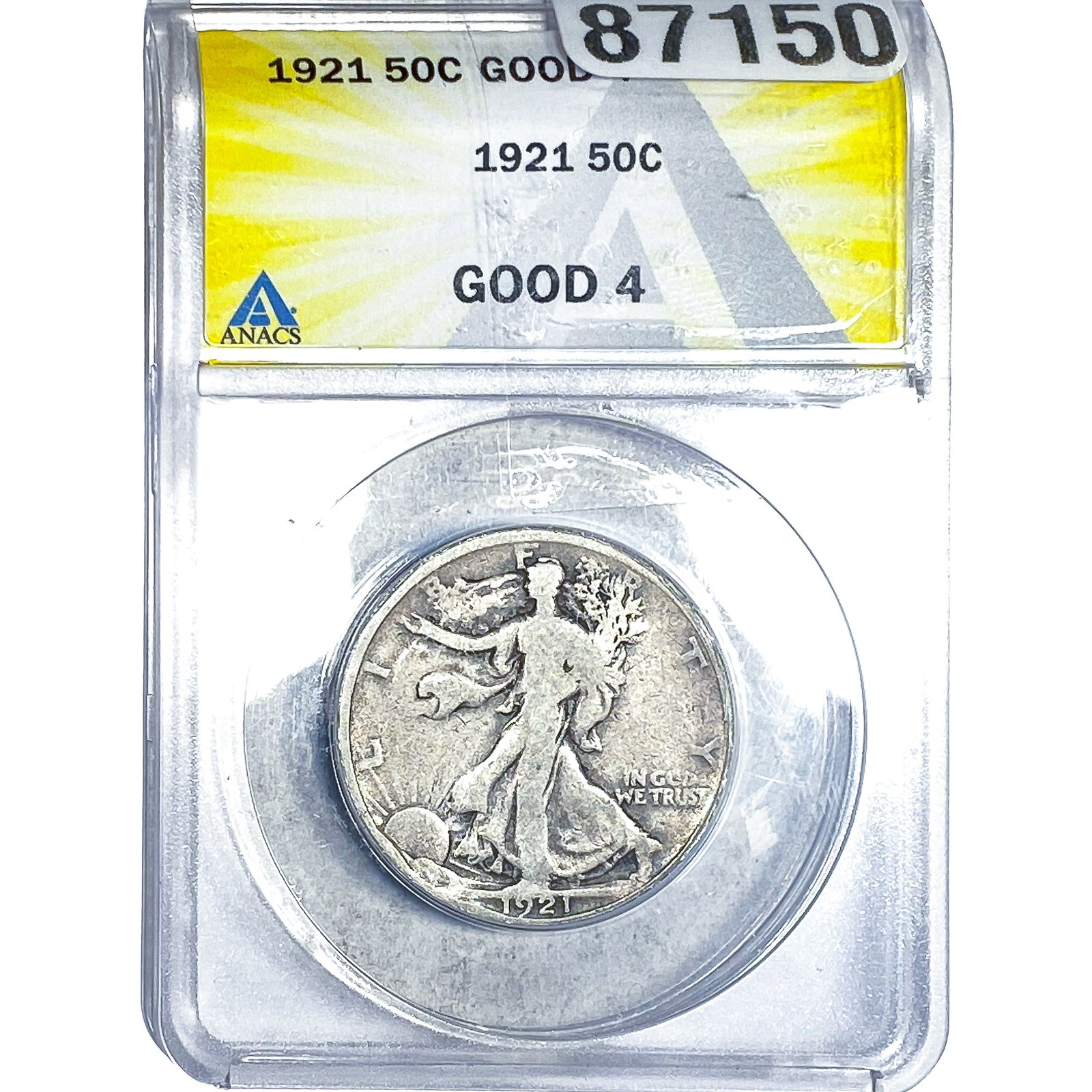 1921 Walking Liberty Half Dollar ANACS G4 (1 of 2)