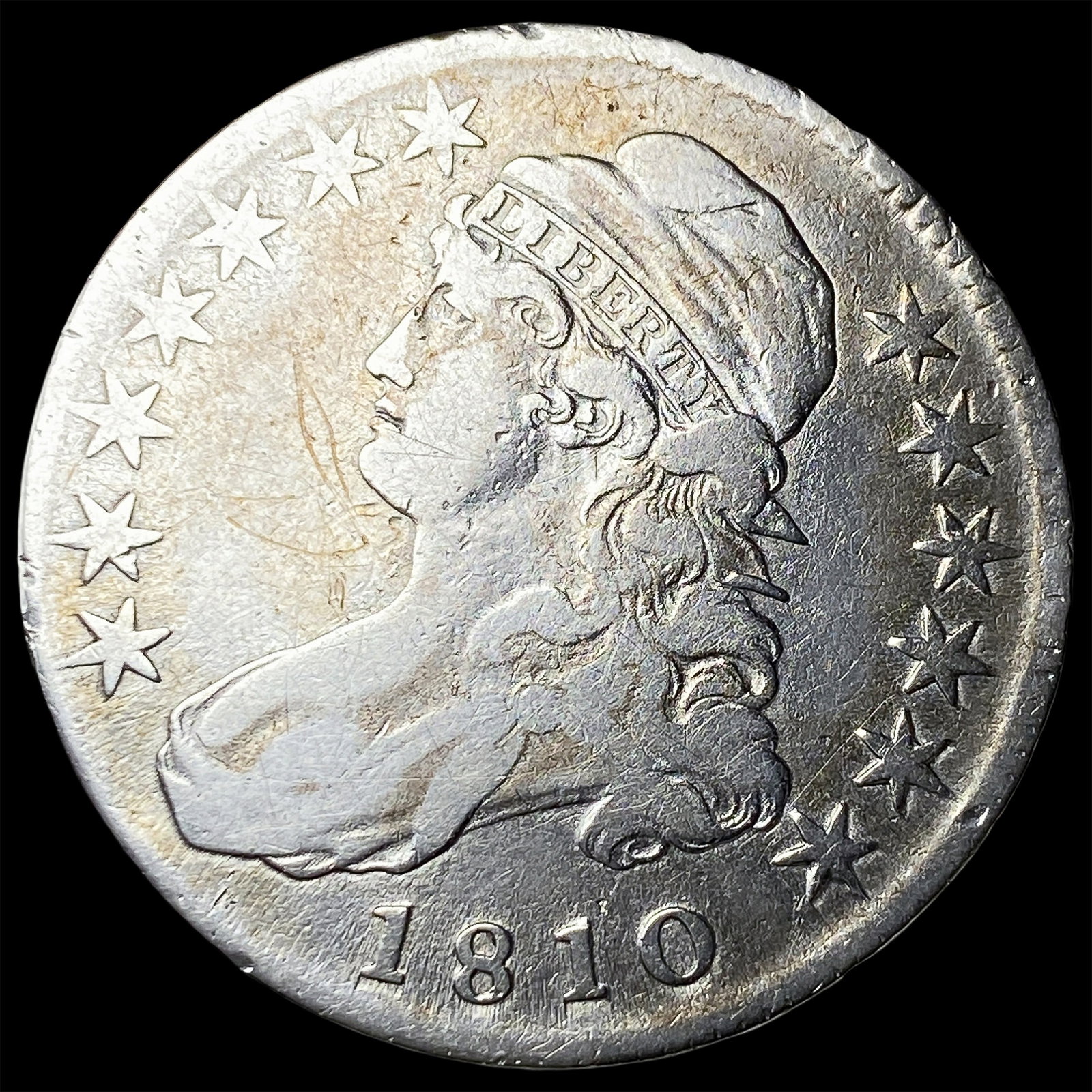 1810 Capped Bust Half Dollar LIGHTLY CIRCULATED (1 of 2)