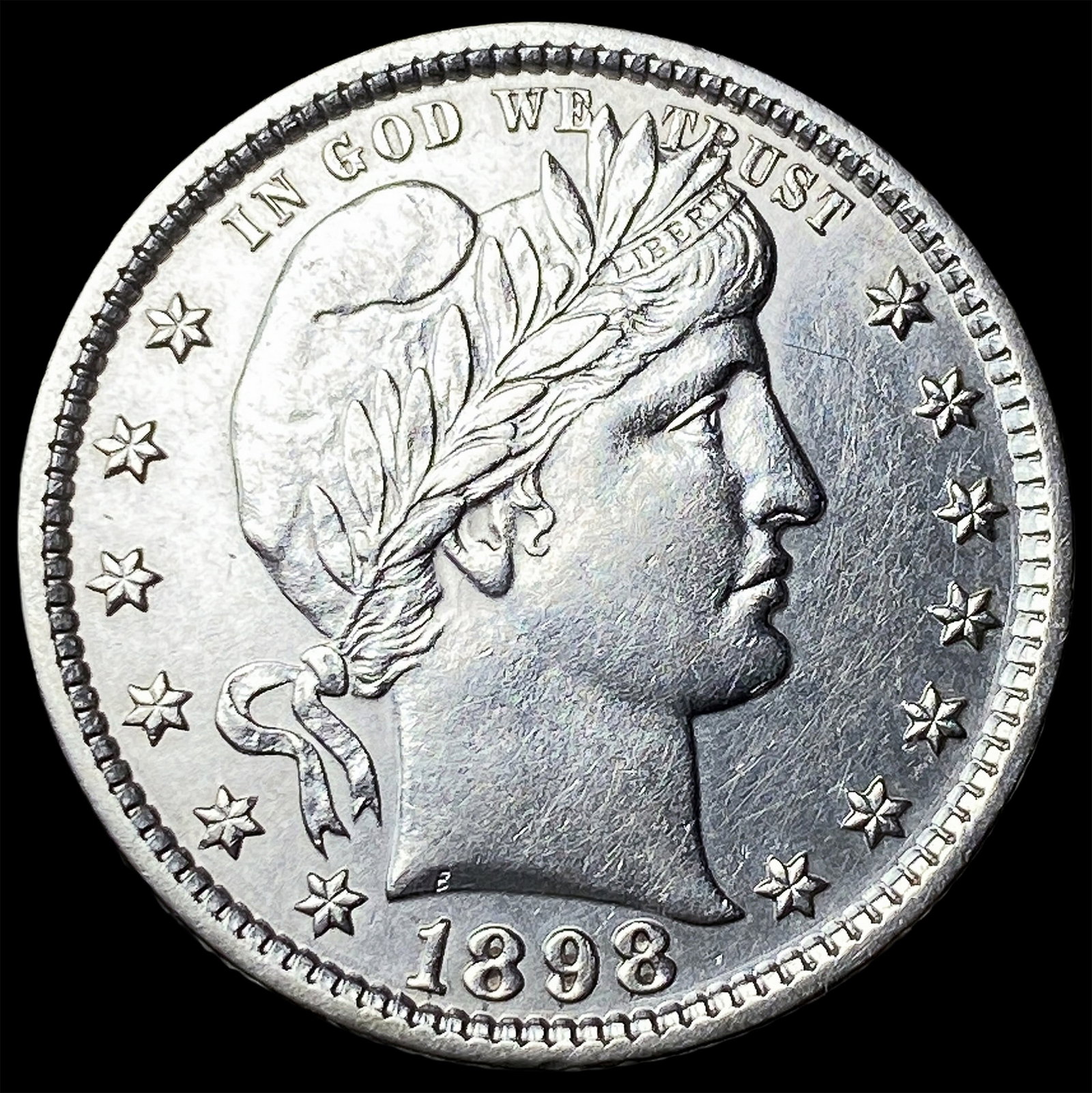 1898 Silver Barber Quarter UNCIRCULATED (1 of 2)