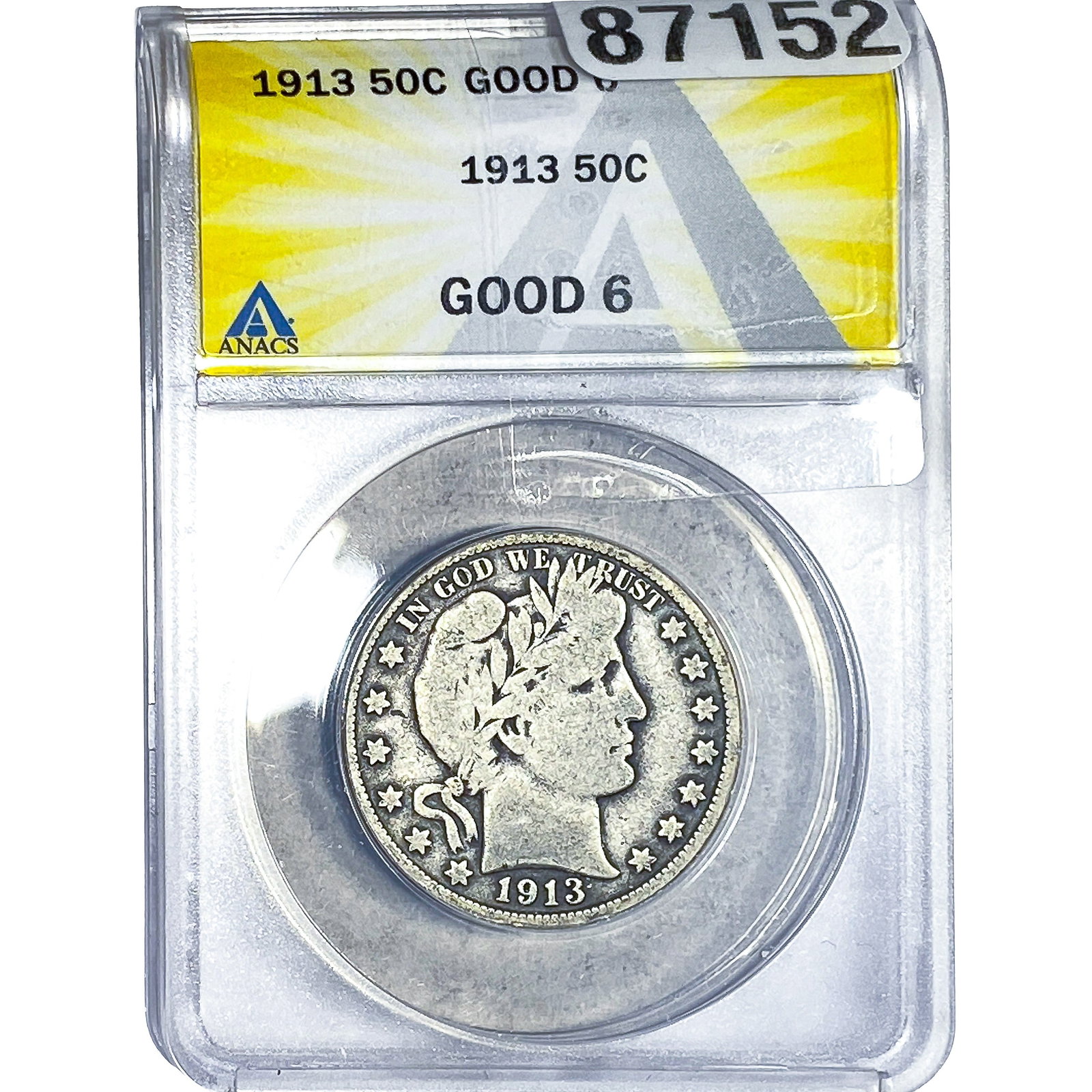 1913 Barber Half Dollar ANACS G6 (1 of 2)