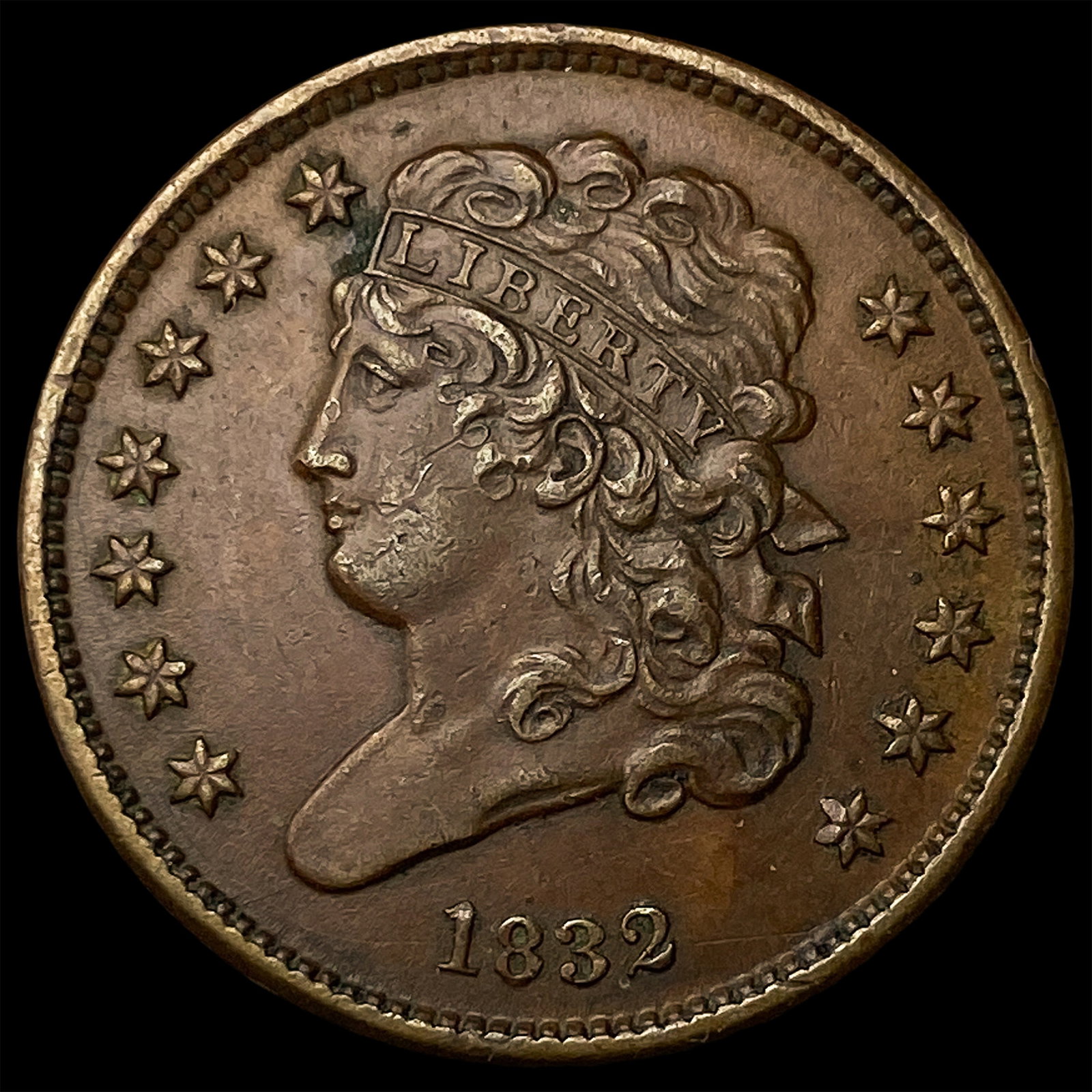 1832 Classic Head Half Cent LIGHTLY CIRCULATED (1 of 2)